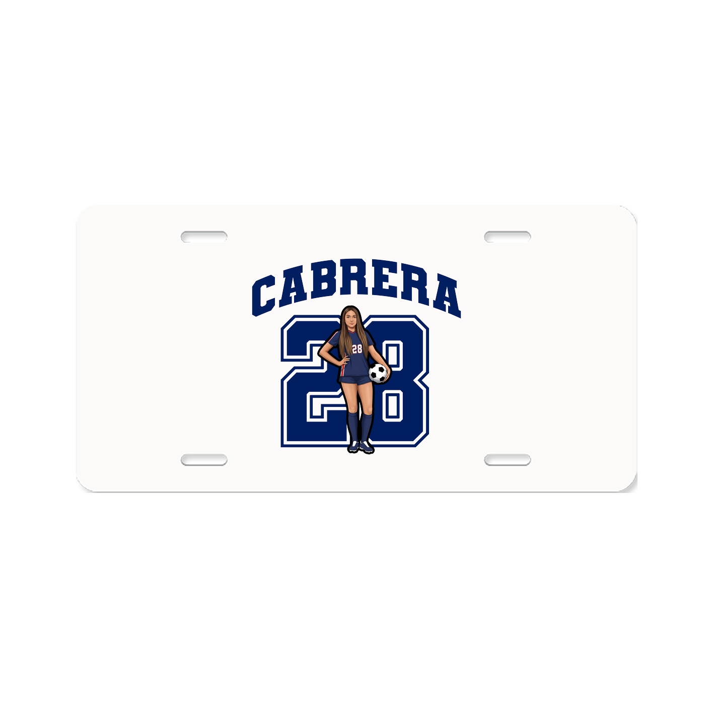 License Plate — Number in Classic
