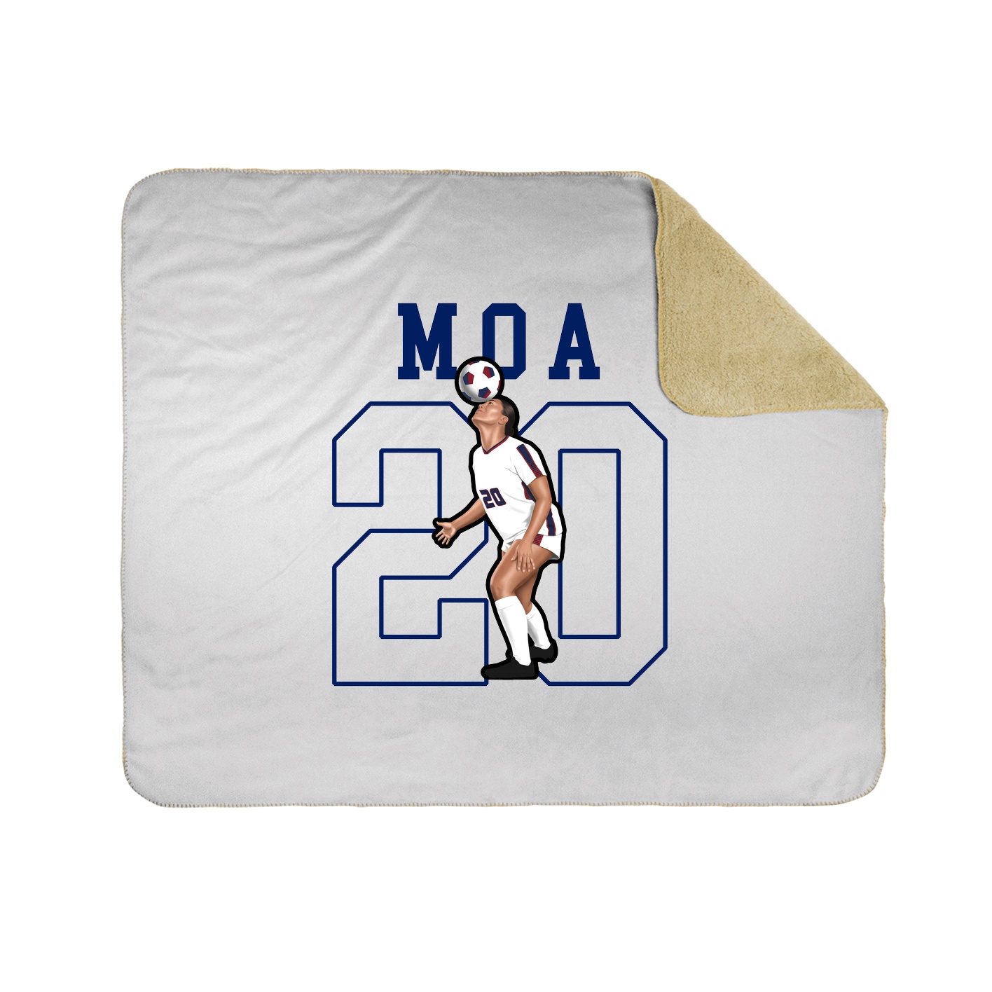 Throw Blanket — Shirsey in White