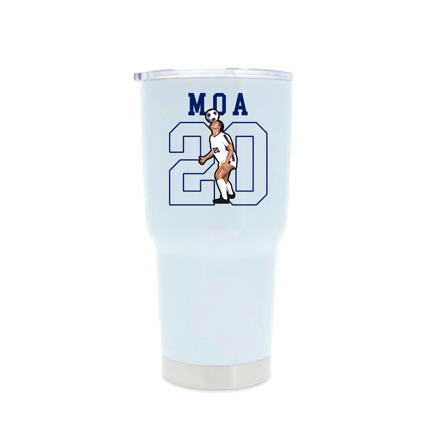 30oz Stainless Steel Tumbler — Shirsey in White
