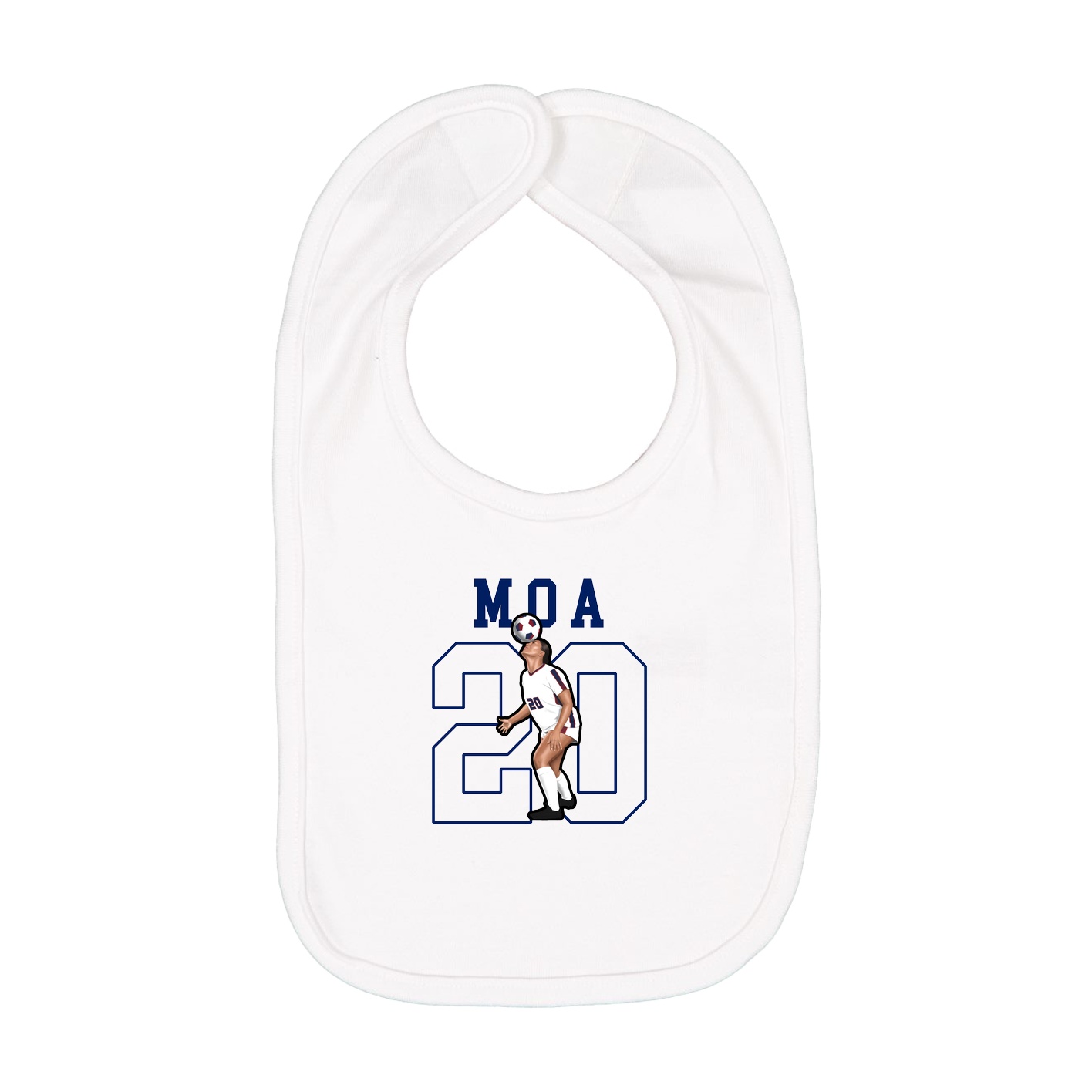 Infant Bib — Shirsey in White