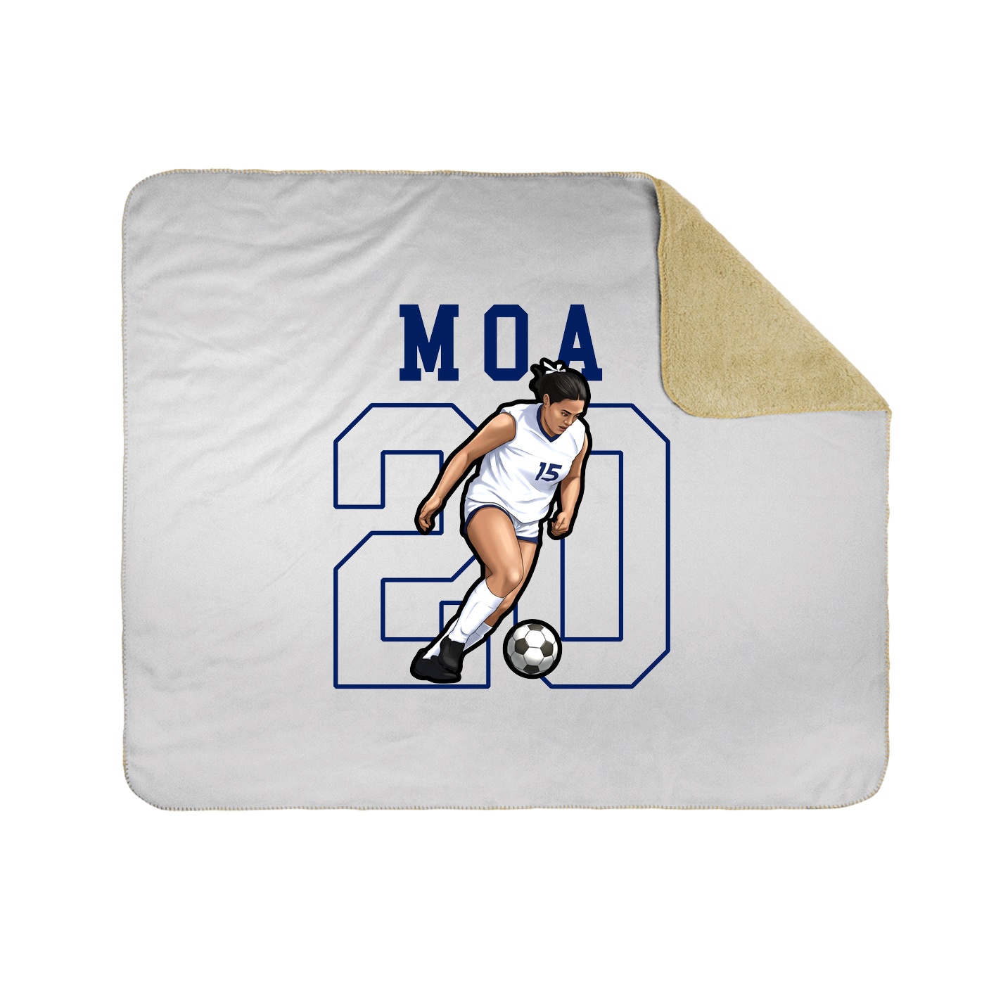Throw Blanket — Shirsey in White
