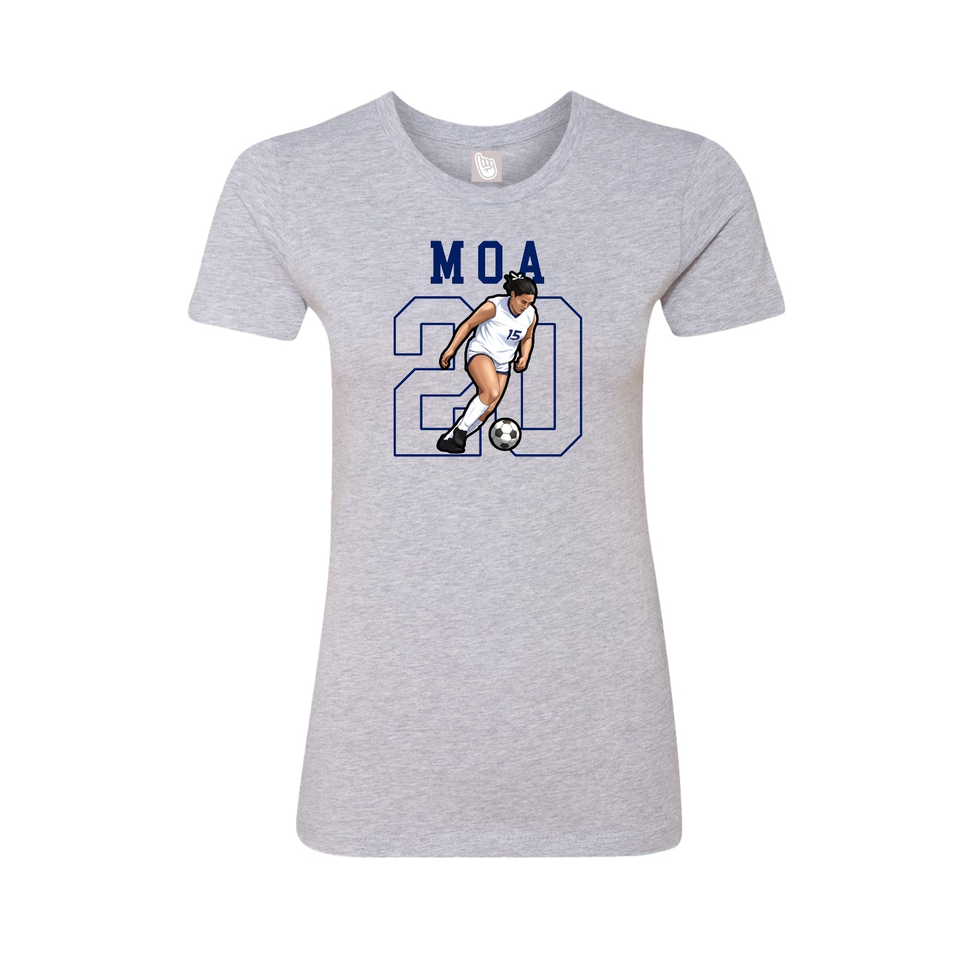 Fitted Women's Tee — Shirsey in Grey