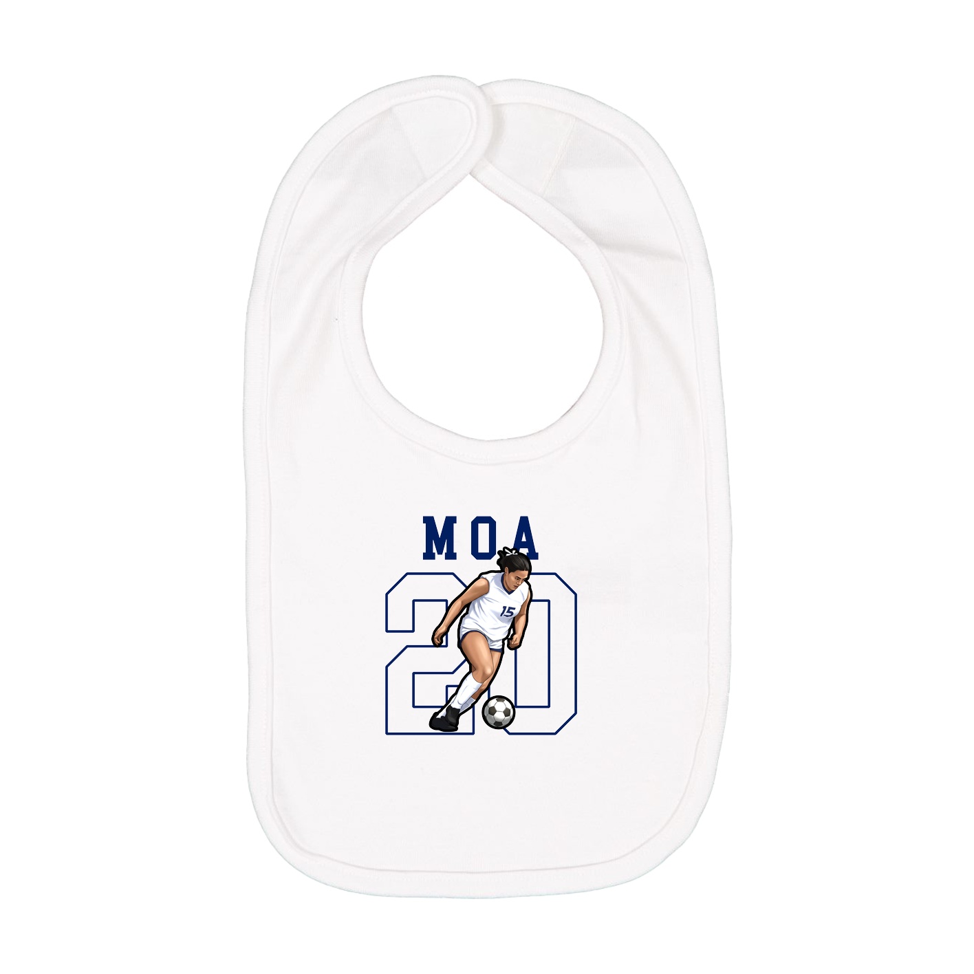 Infant Bib — Shirsey in White