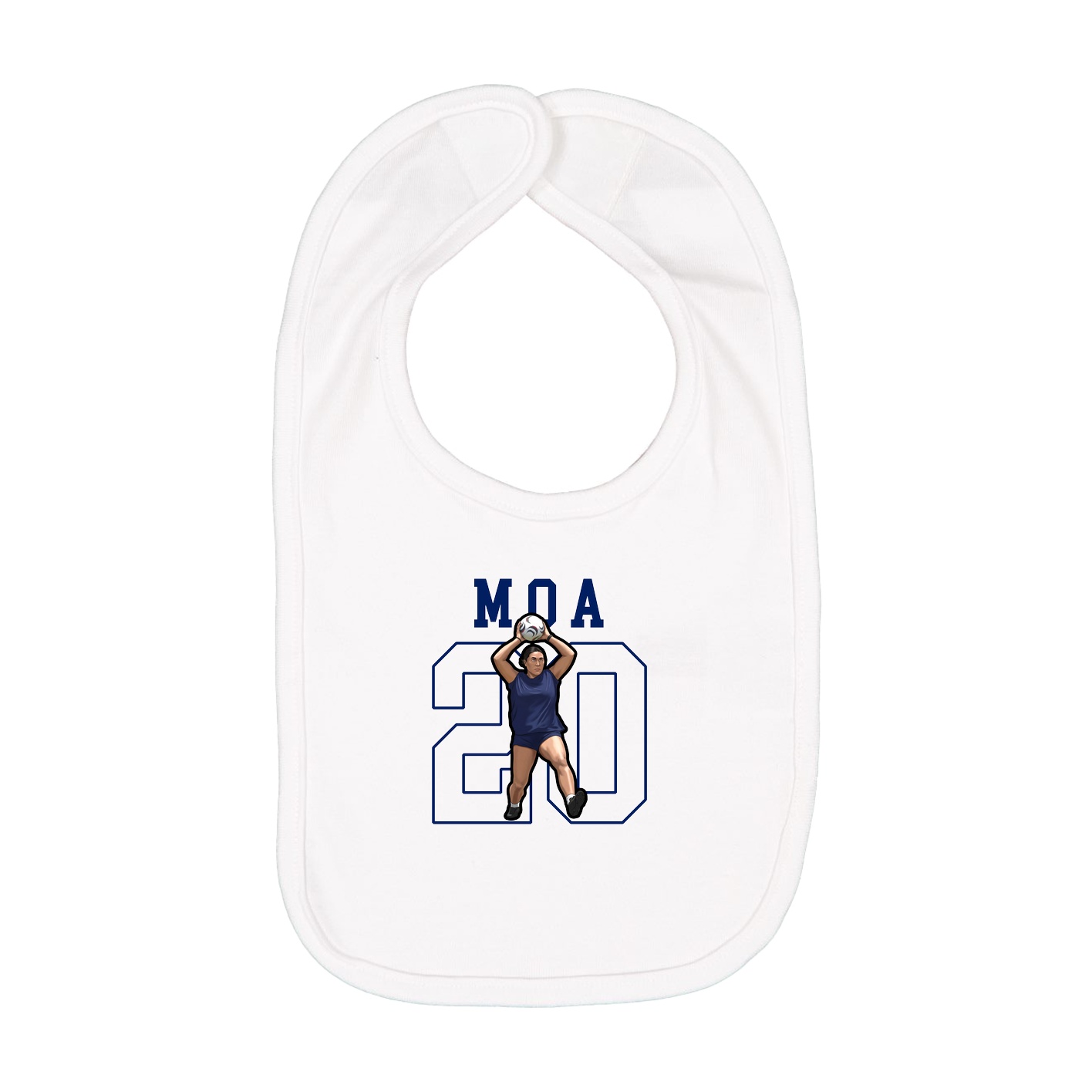 Infant Bib — Shirsey in White