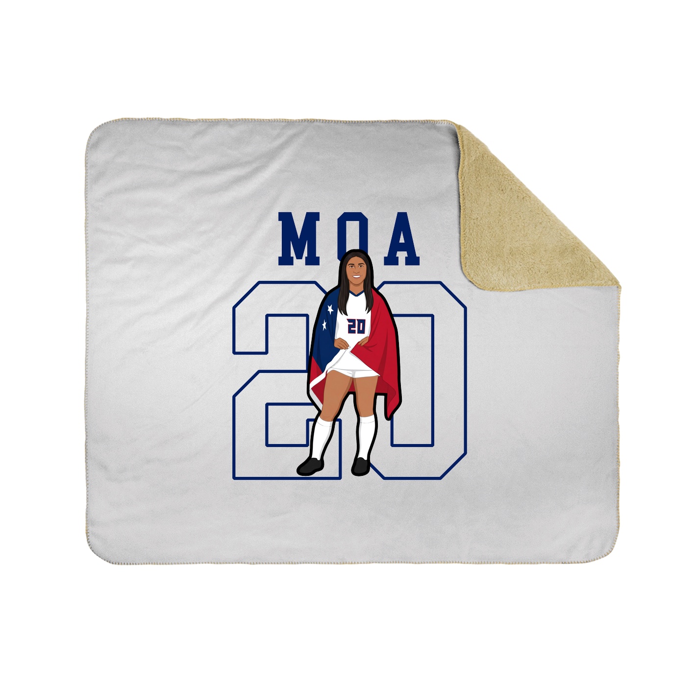 Throw Blanket — Shirsey in White