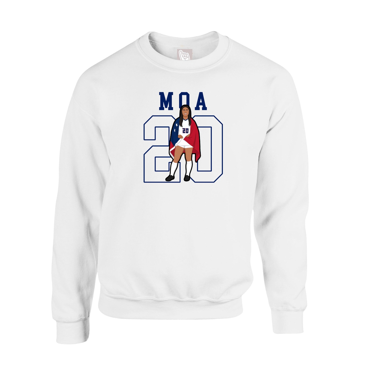 Fleece Crew — Shirsey in White