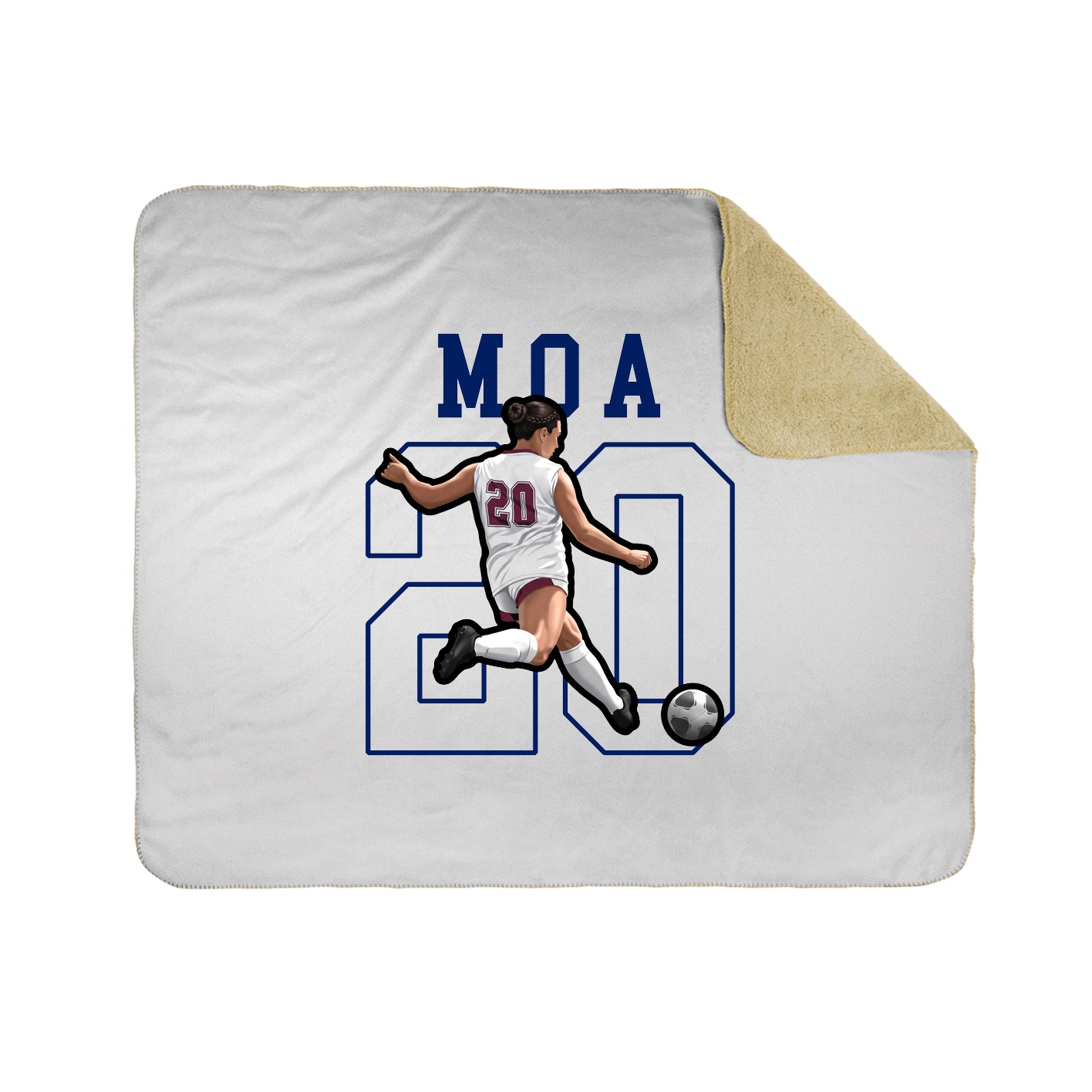 50x60 Sherpa Lined Throw Blanket