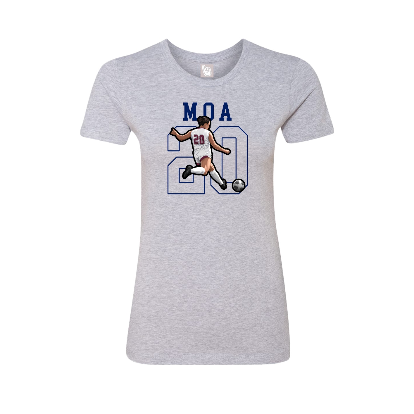 Fitted Women's Tee — Shirsey in Grey