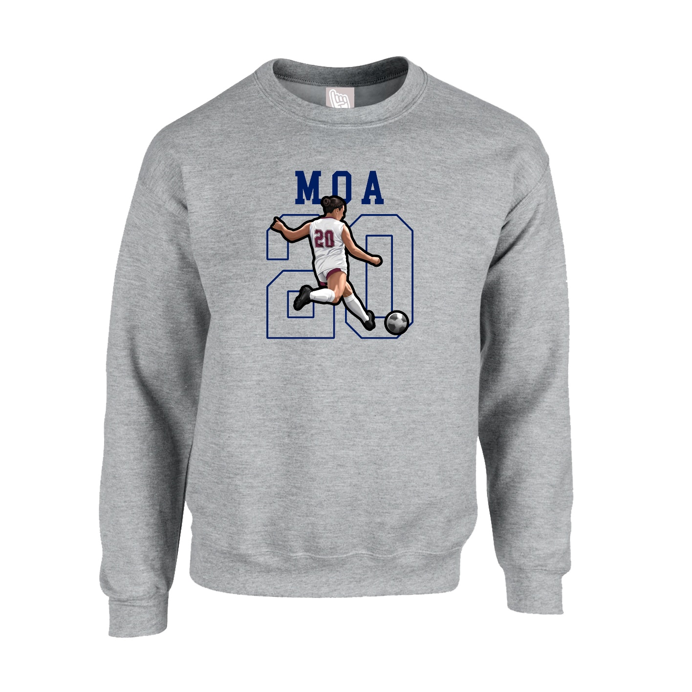 Fleece Crew — Shirsey in Grey