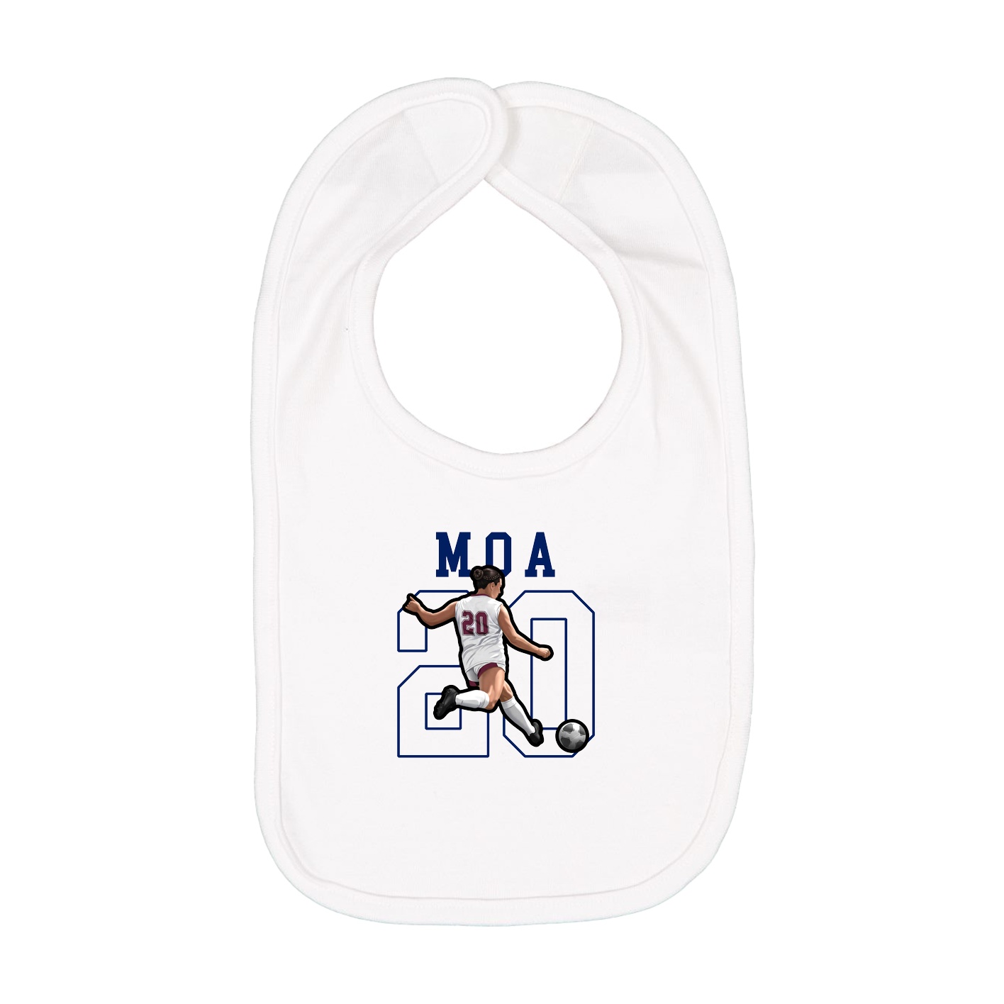 Infant Bib — Shirsey in White