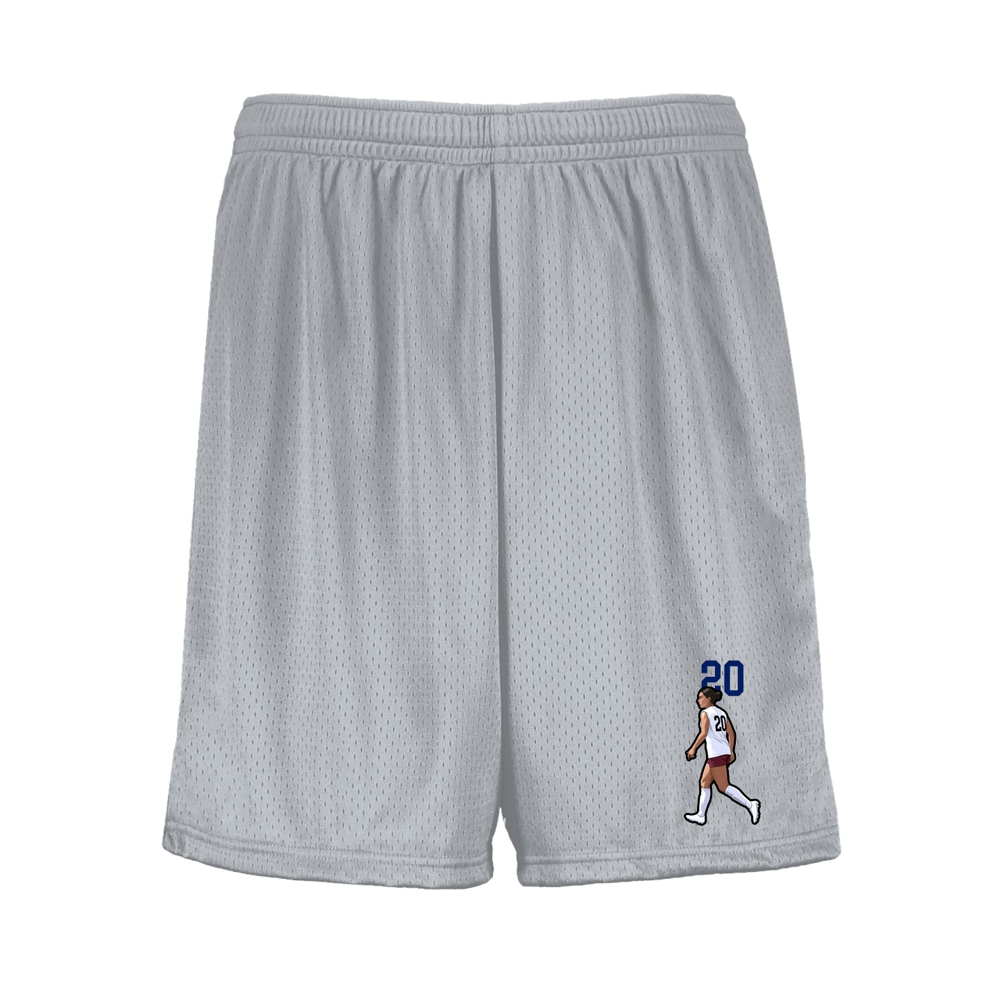 Shorts — Number Top in Silver