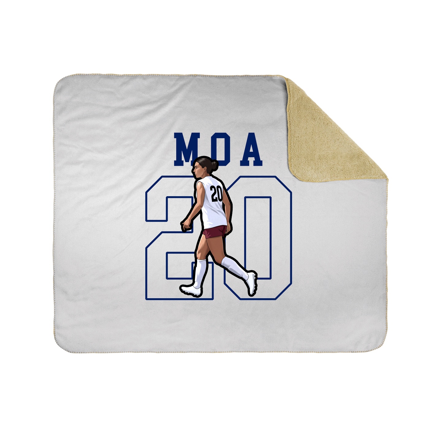 Throw Blanket — Shirsey in White