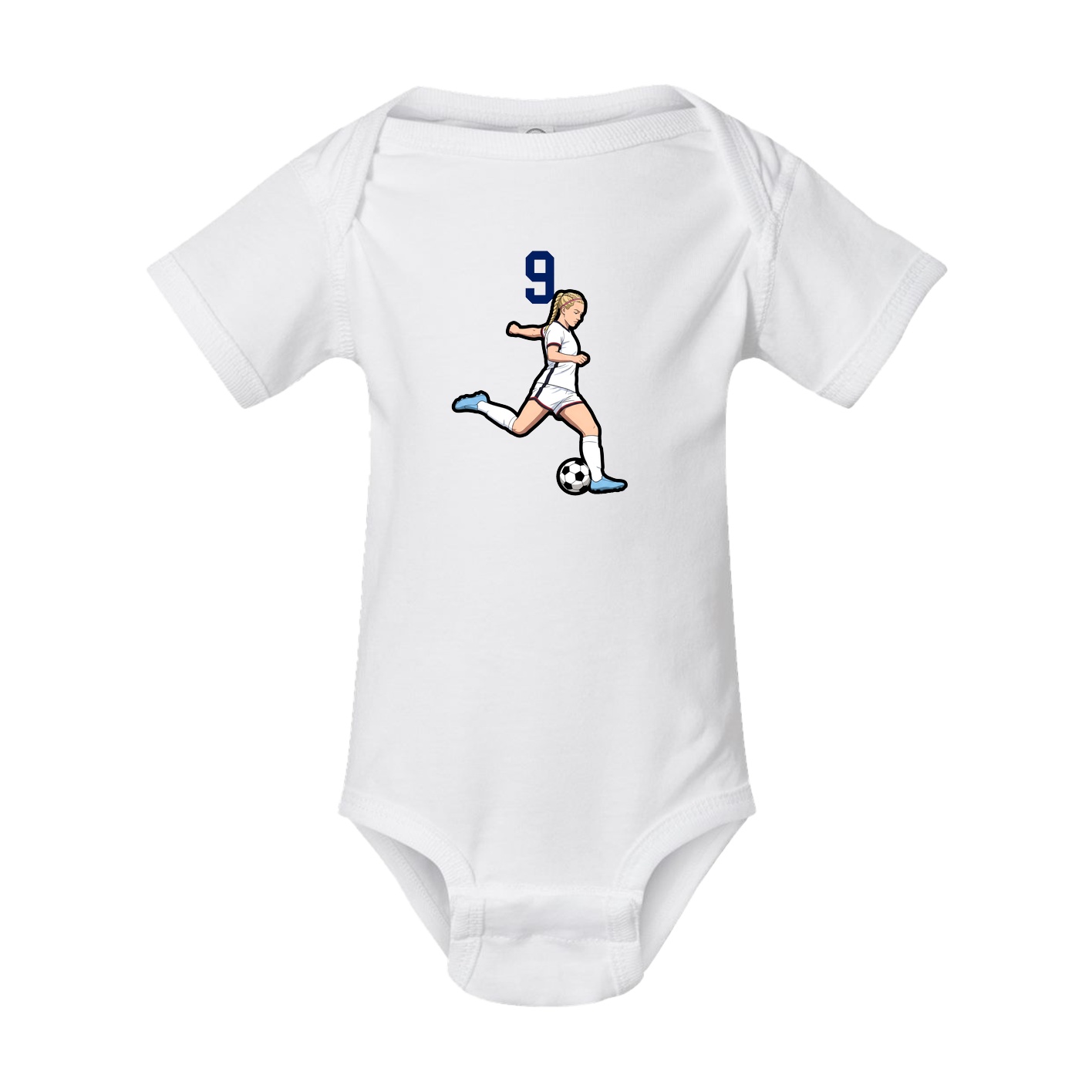 Baby Onesie — Number Top in White