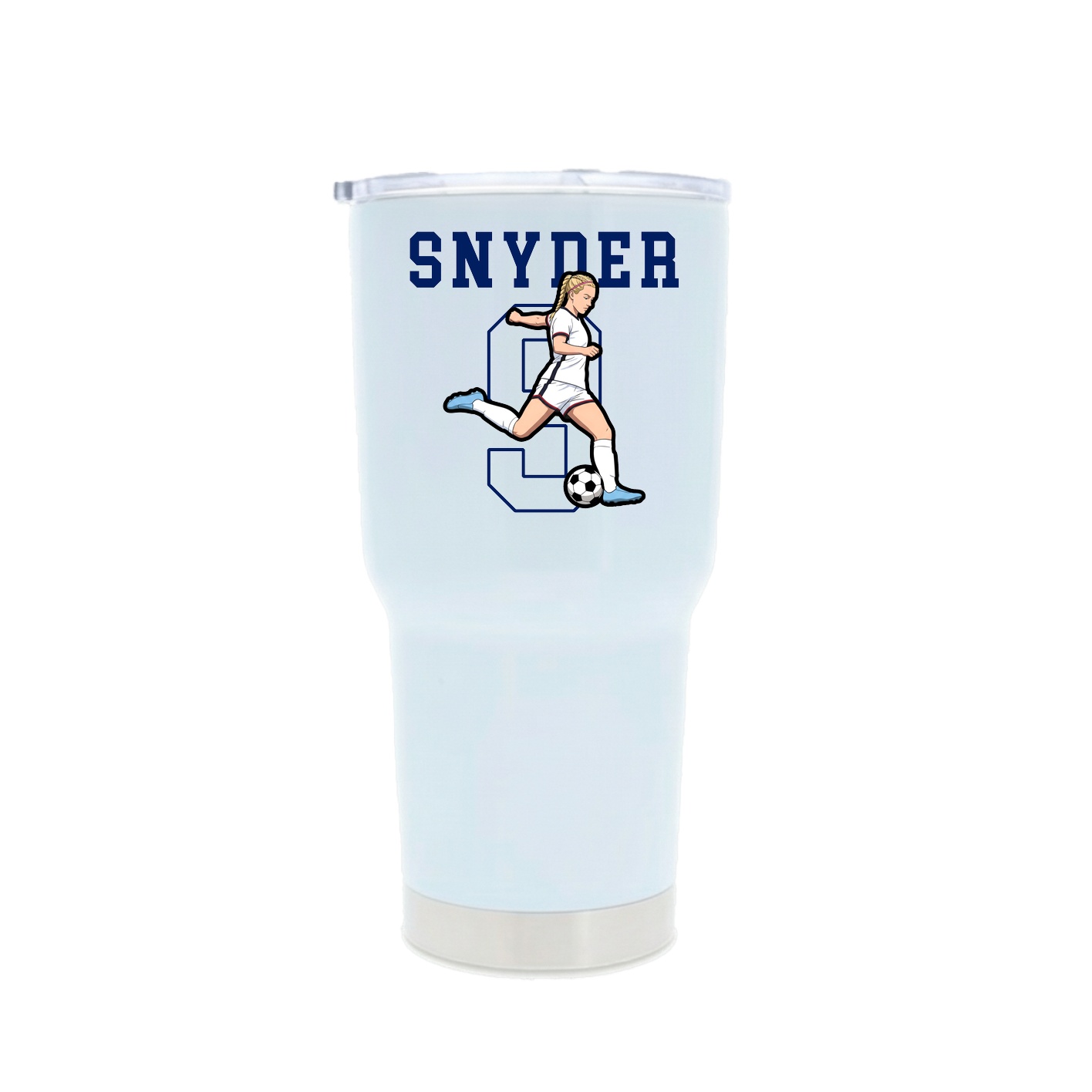 30oz Stainless Steel Tumbler — Shirsey in White