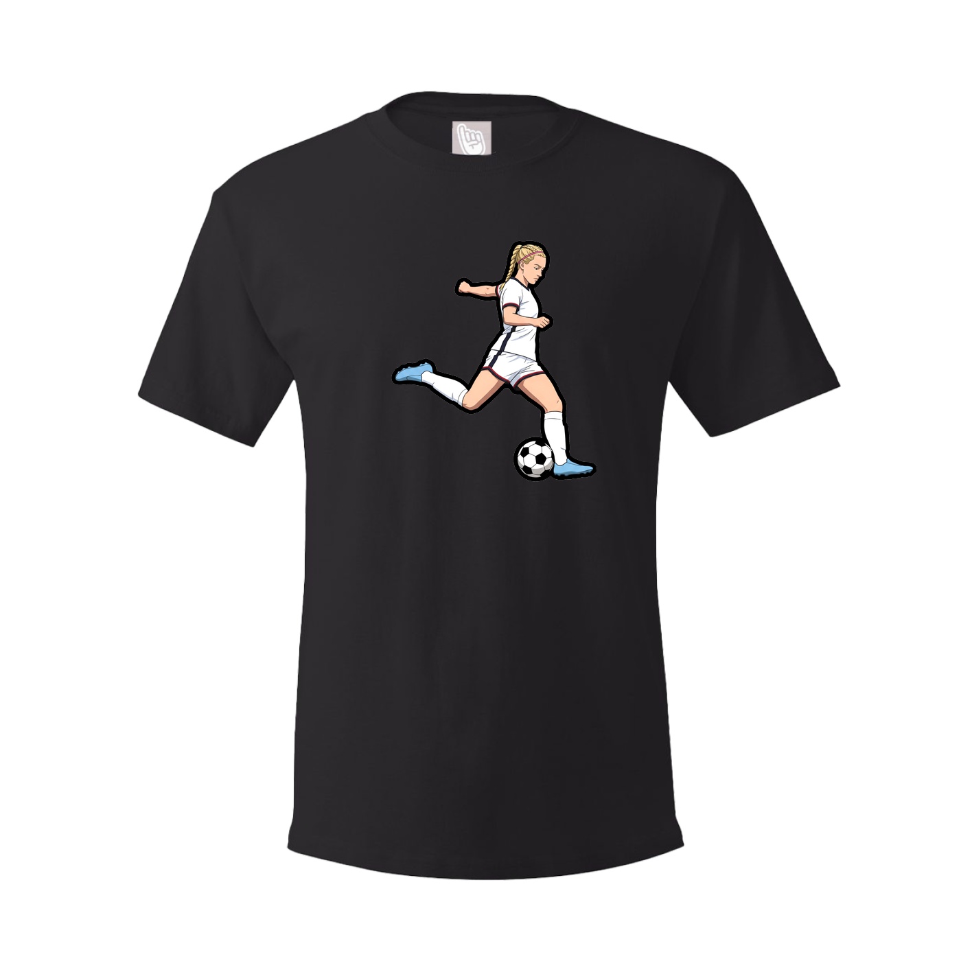 Youth Tee — Name Vertical in Black