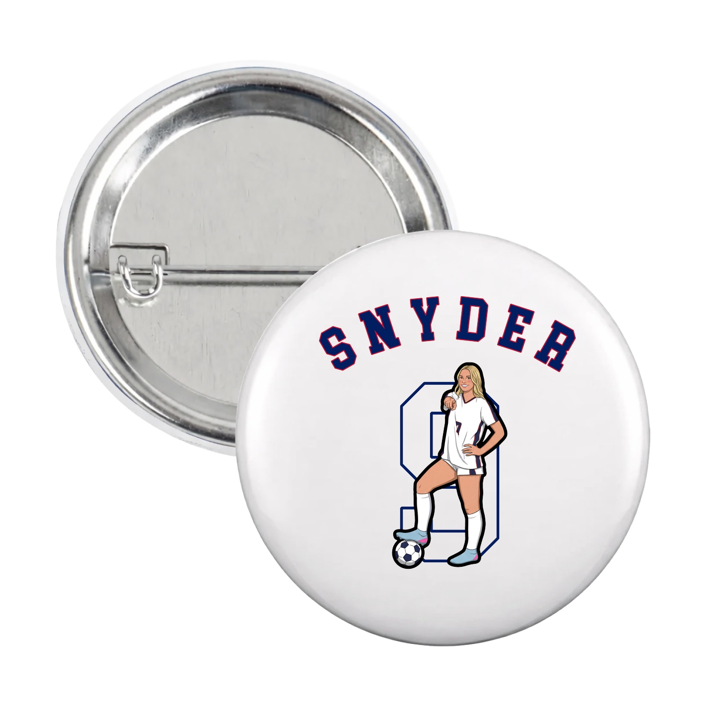Game Day Button — Shirsey Arch in White