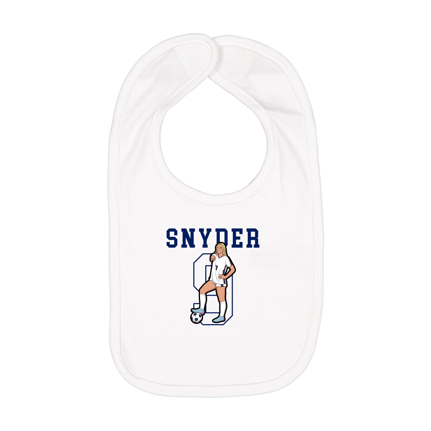 Infant Bib — Shirsey in White