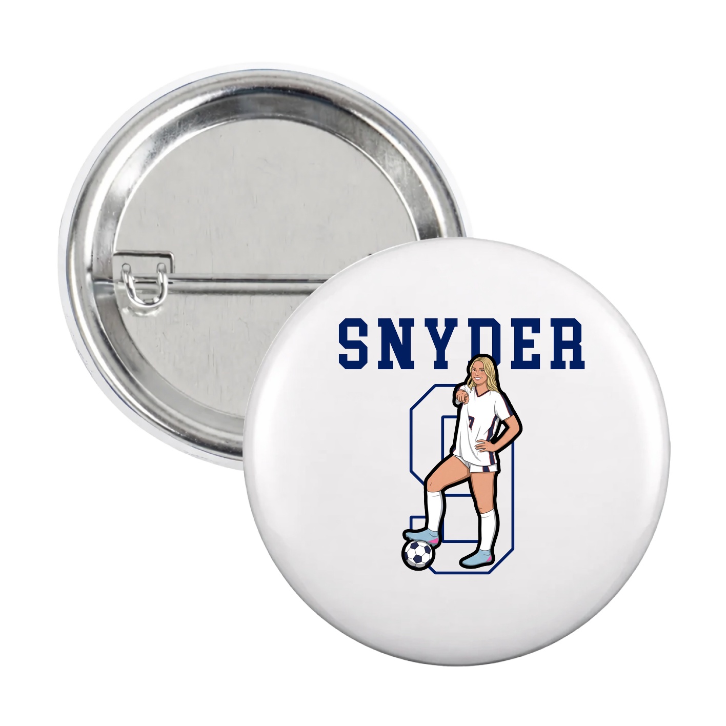 Game Day Button — Shirsey in White