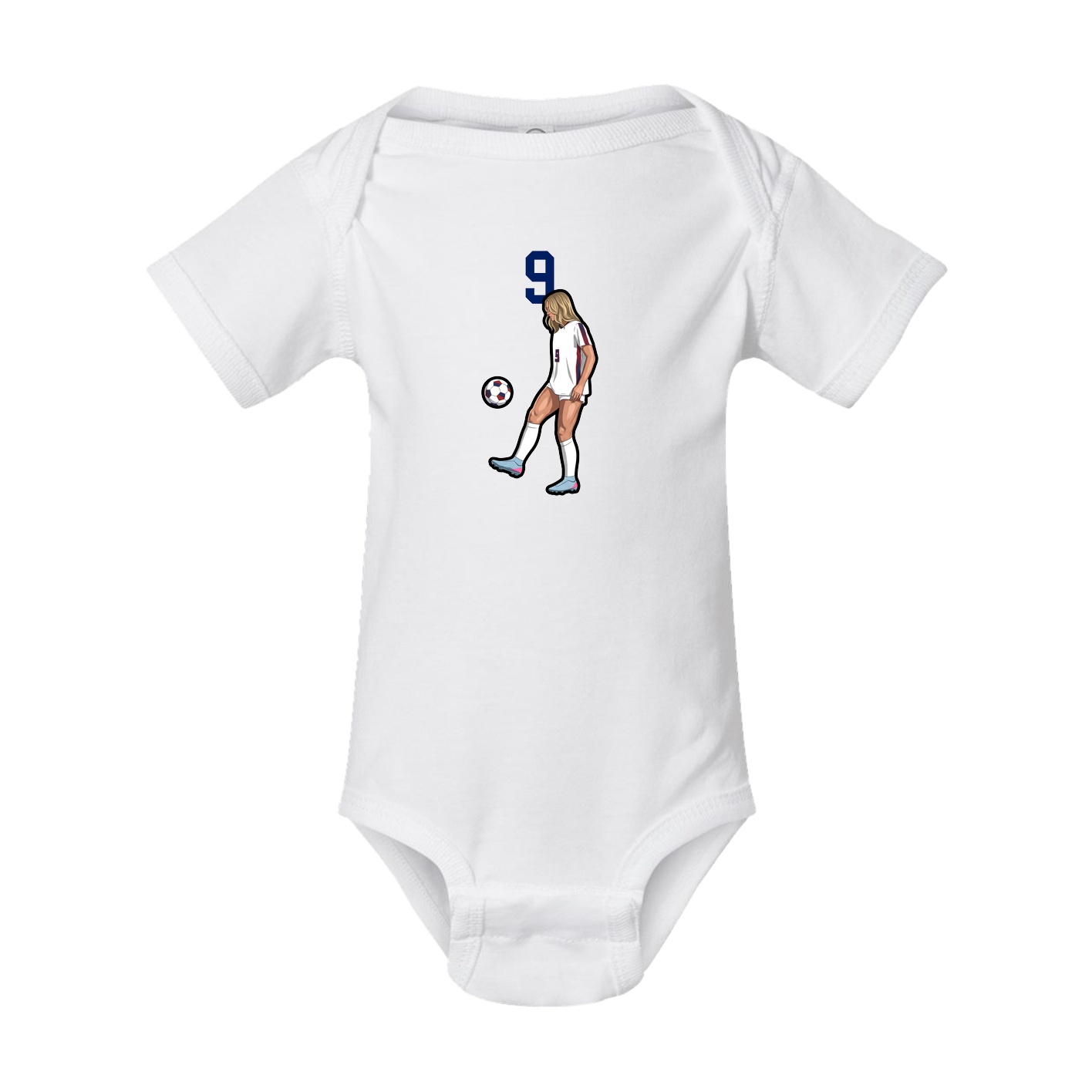 Baby Onesie — Number Top in White