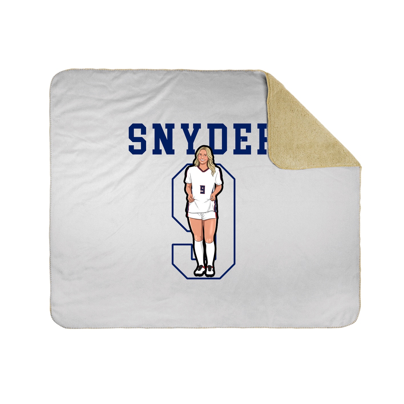 Throw Blanket — Shirsey in White