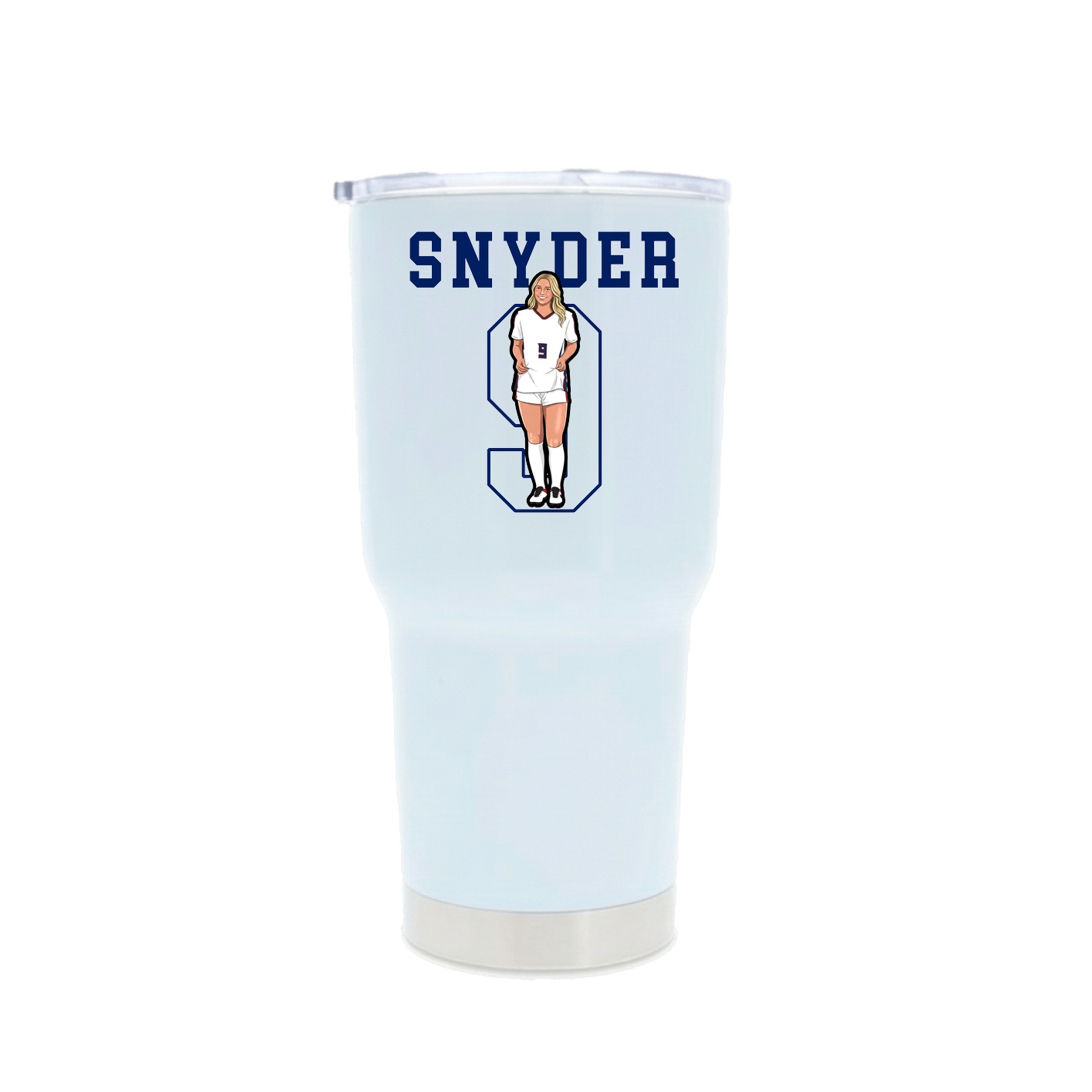 30oz Stainless Steel Tumbler — Shirsey in White