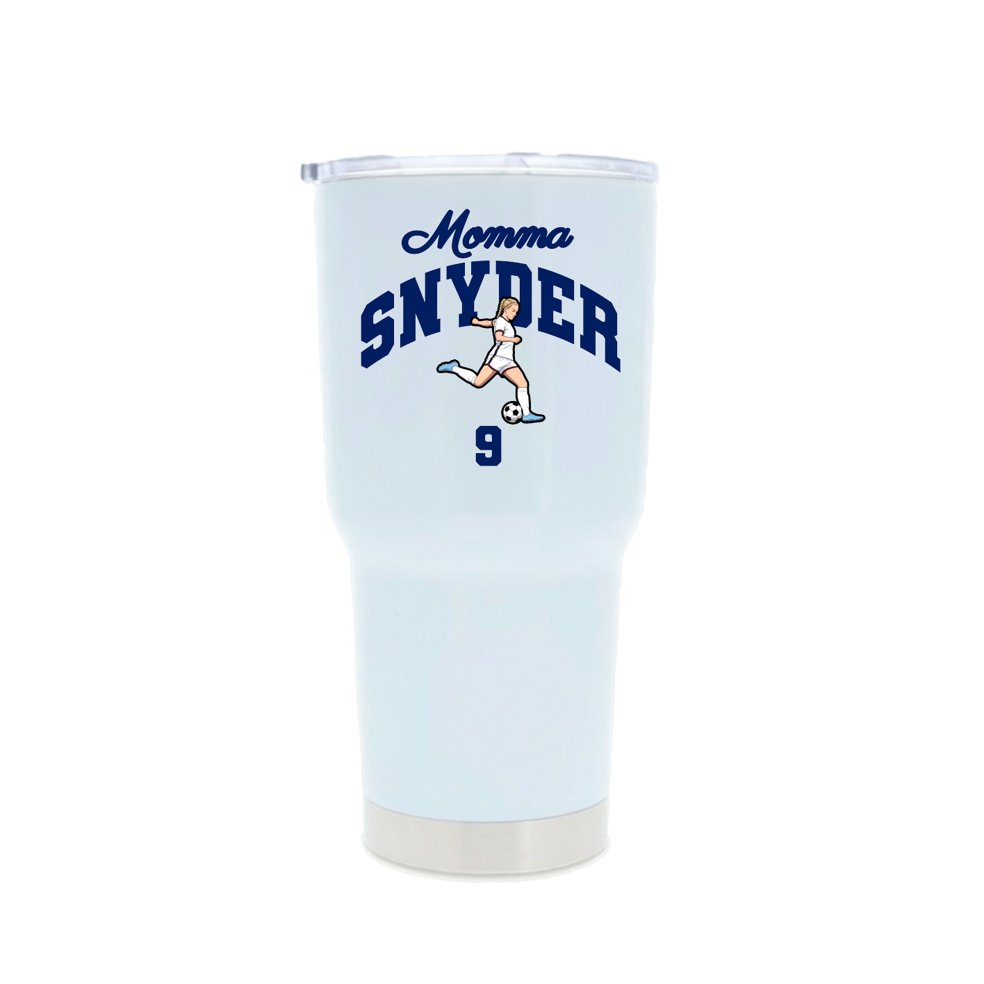 30oz Stainless Steel Tumbler — Mothers Day Arch in White
