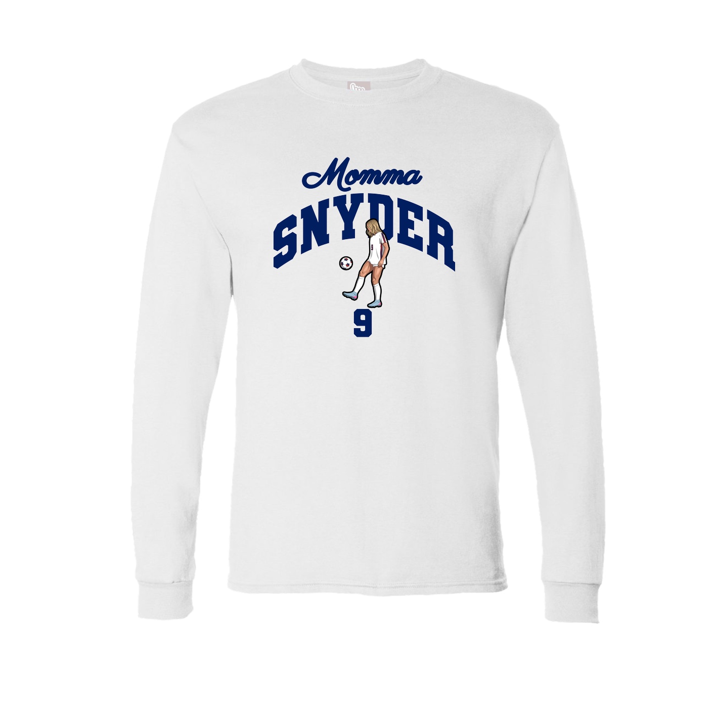 Long Sleeve Tee — Mothers Day Arch in White