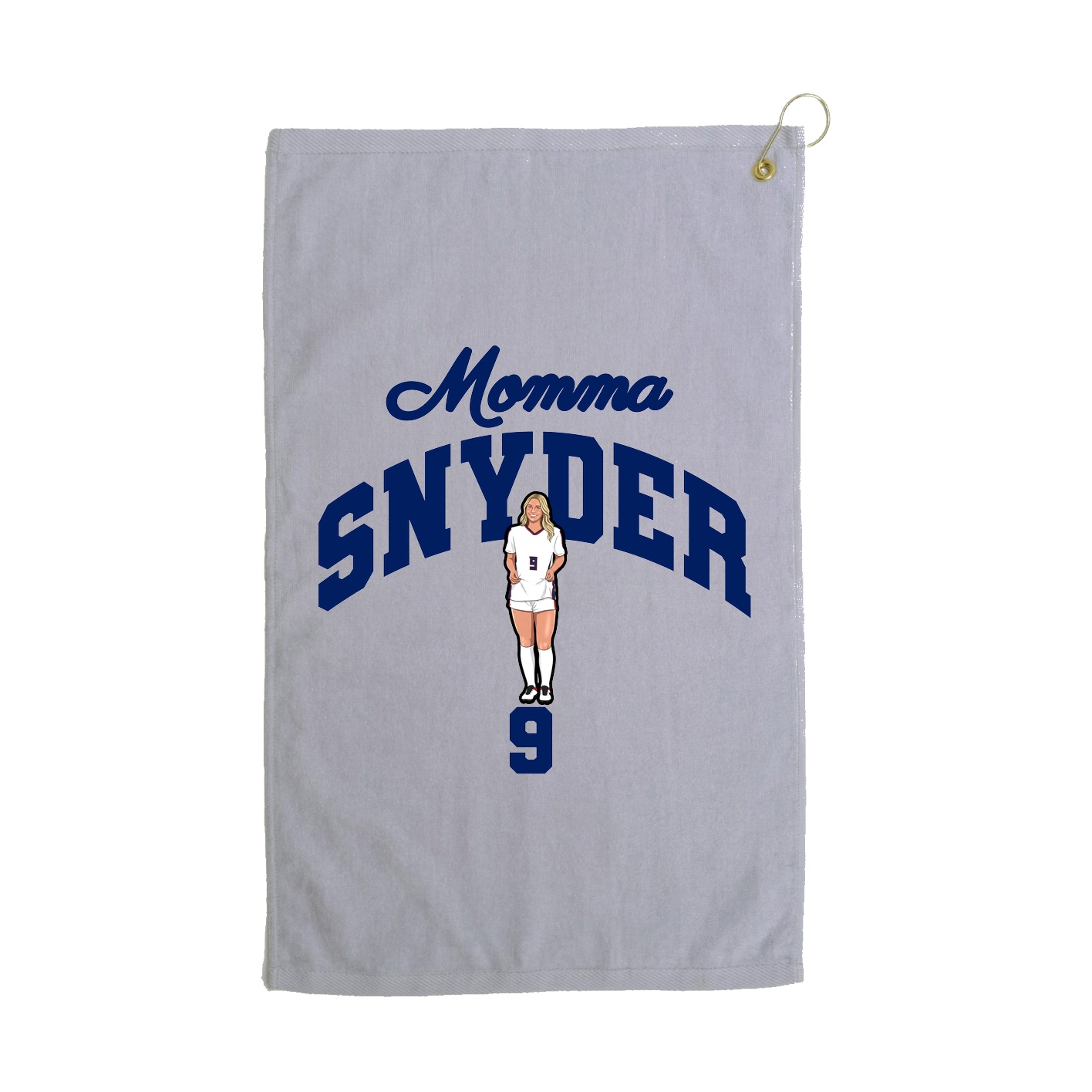 Golf Towel — Mothers Day Arch in Grey
