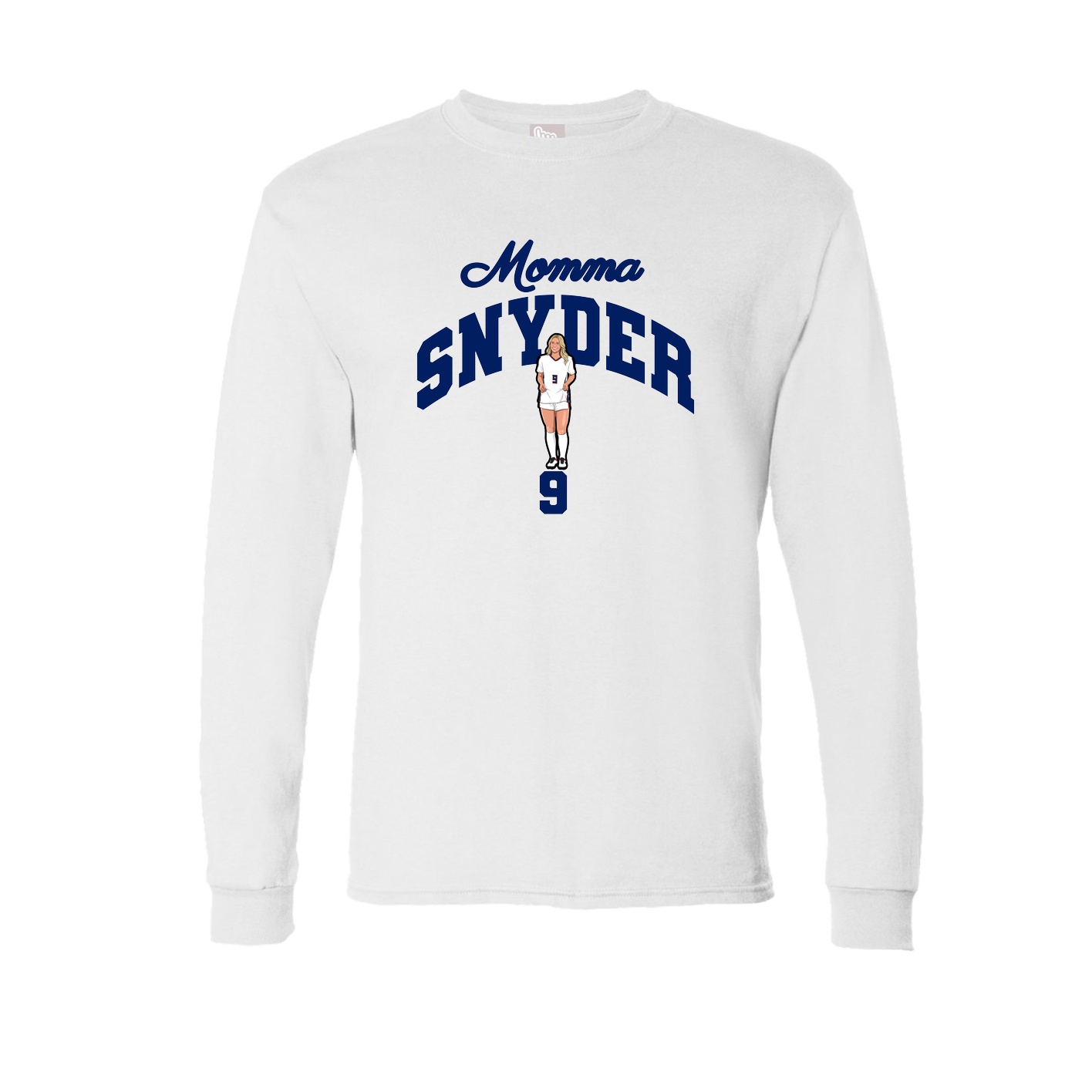 Long Sleeve Tee — Mothers Day Arch in White