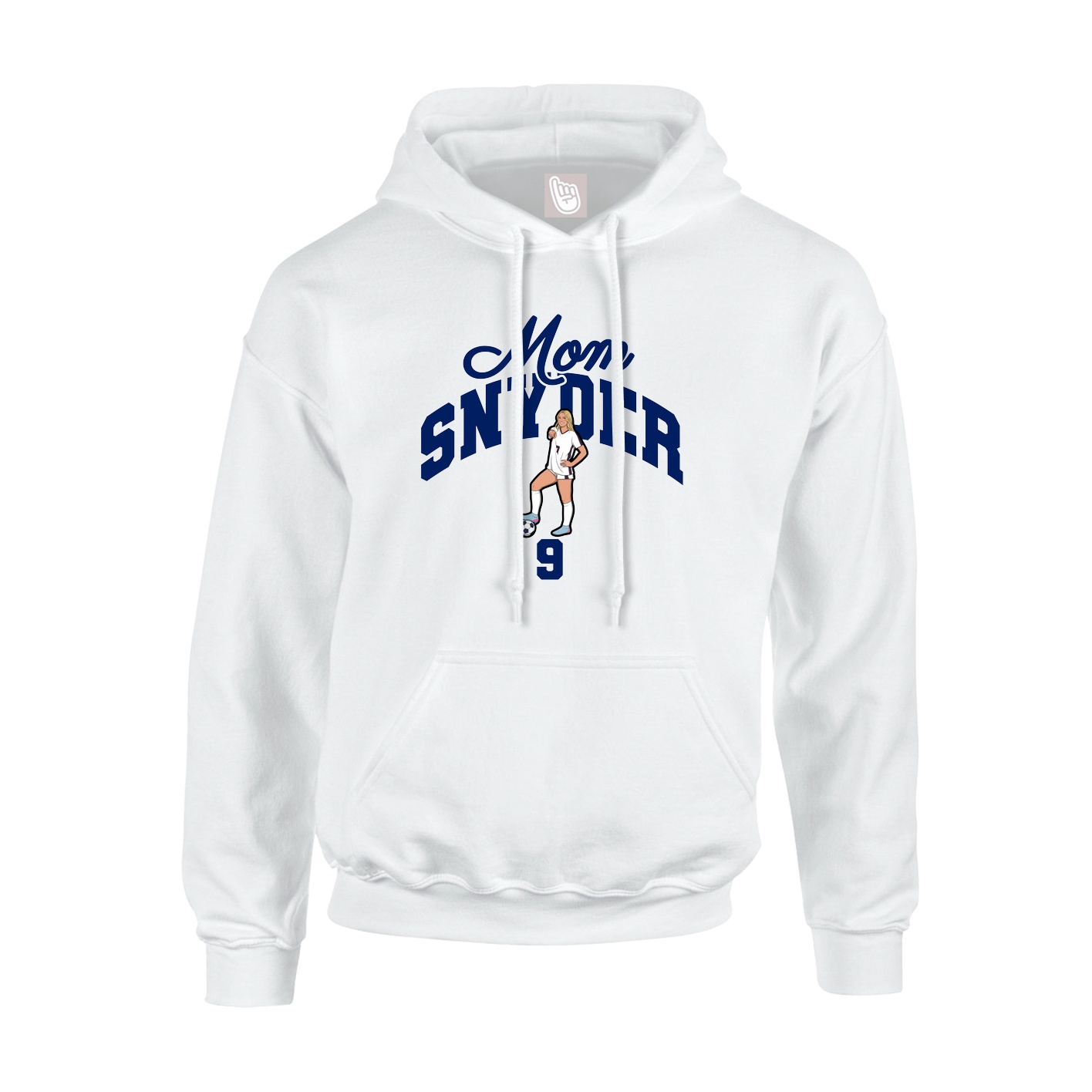 Youth Hoodie — Mothers Day Arch in White