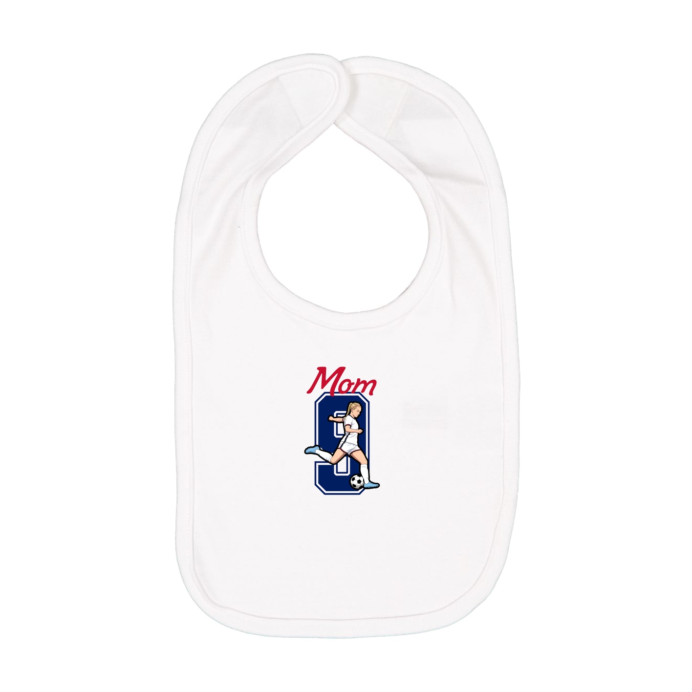 Infant Bib — Mothers Day Shirsey in White