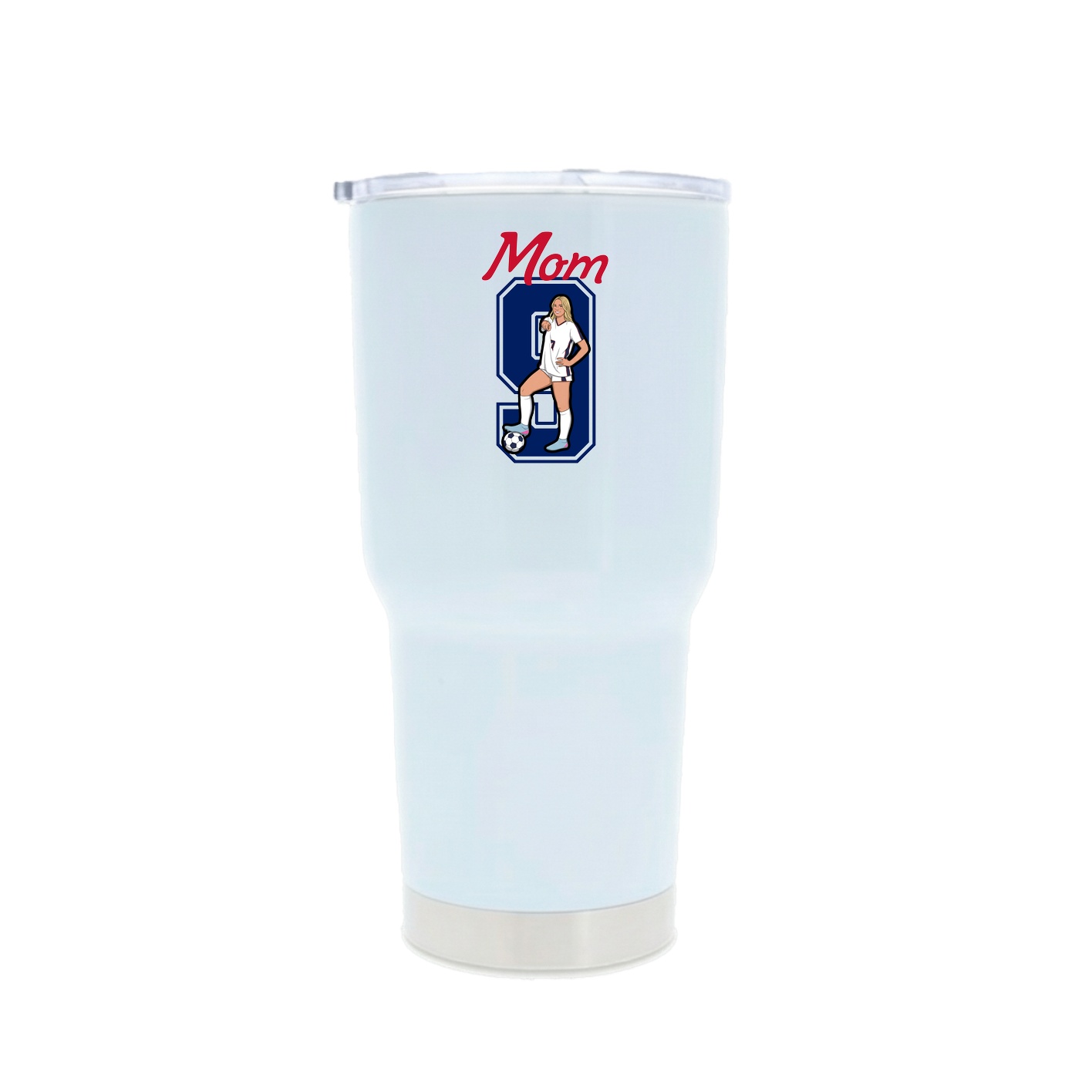 30oz Stainless Steel Tumbler — Mothers Day Shirsey in White