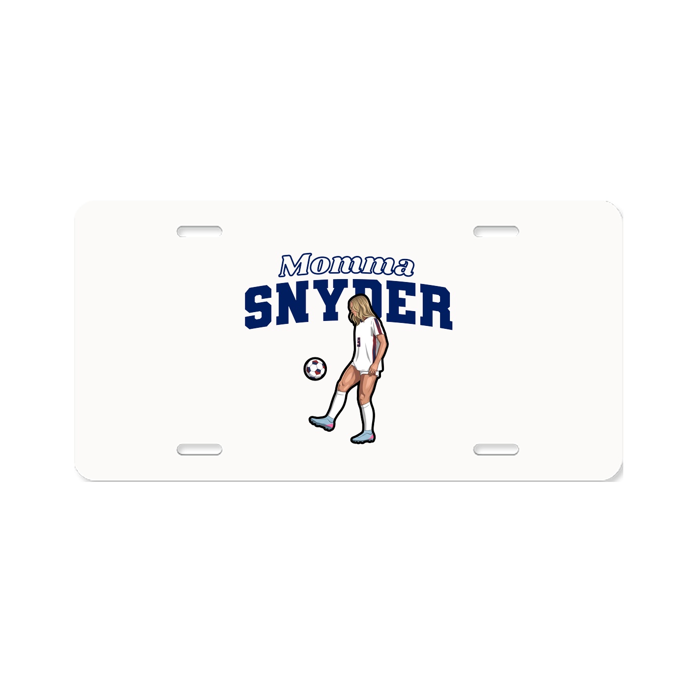 License Plate — Mothers Day Block in Classic