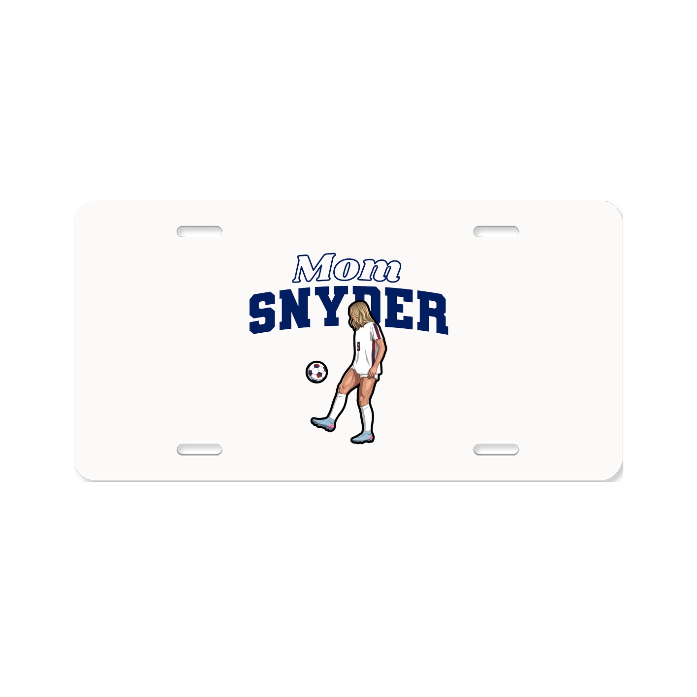 License Plate — Mothers Day Block in Classic
