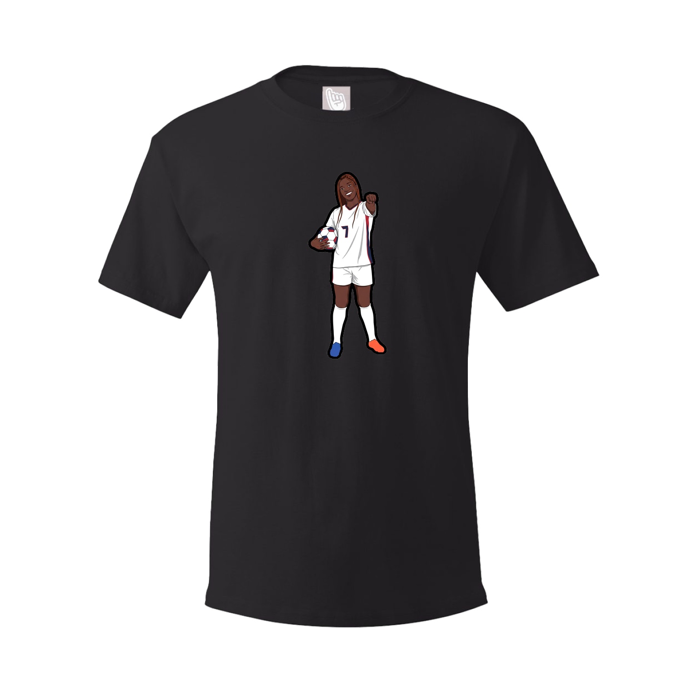 Youth Tee — Name Vertical in Black