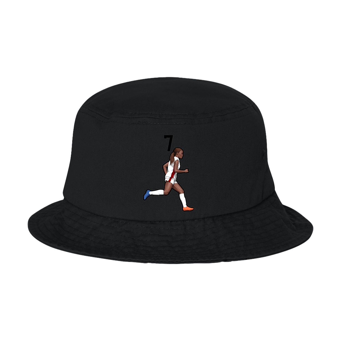 Bucket Cap — Number Top in Black