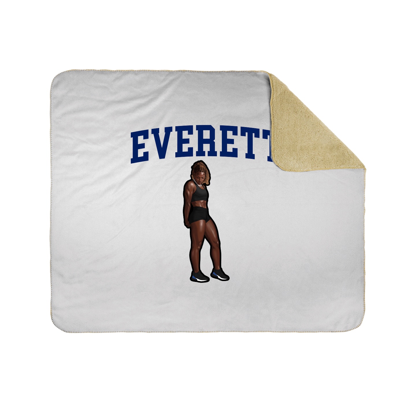 Throw Blanket — Shirsey in White