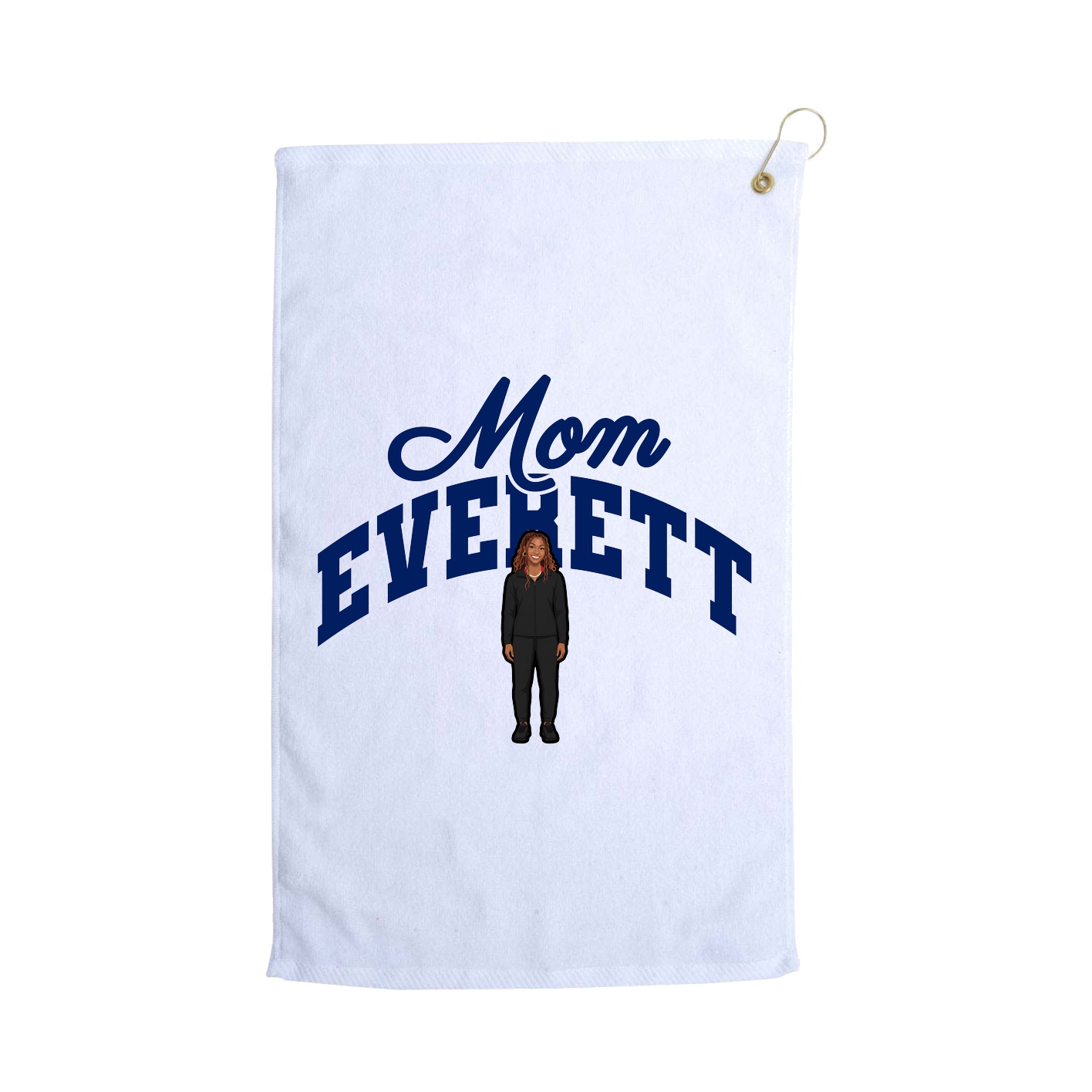 Golf Towel — Mothers Day Arch in White