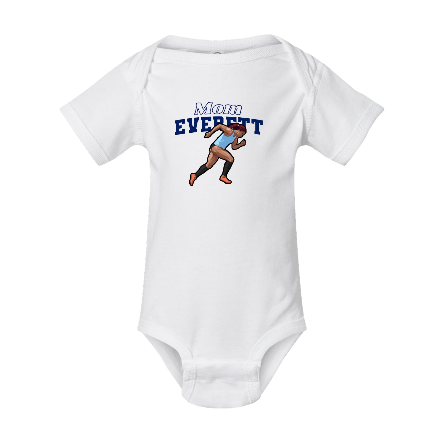 Baby Onesie — Mothers Day Block in White
