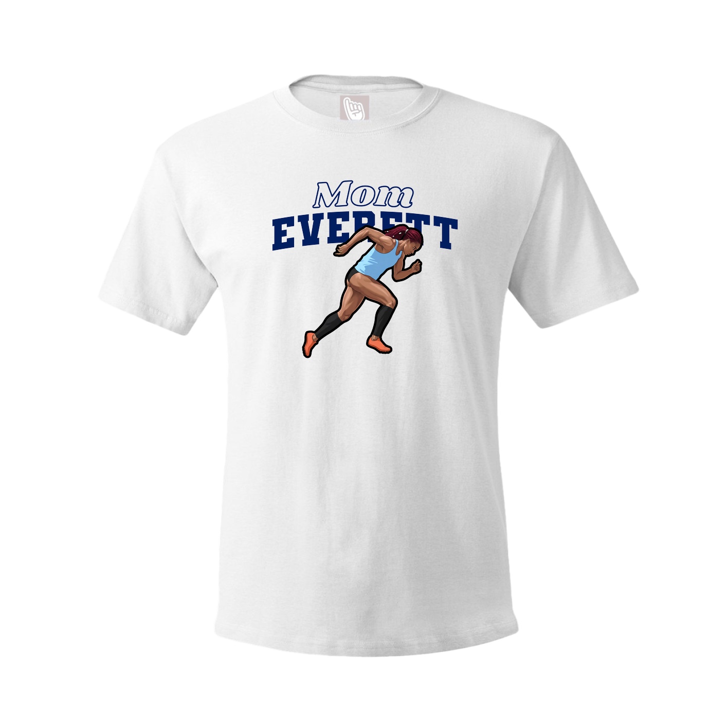 Youth Tee — Mothers Day Block in White