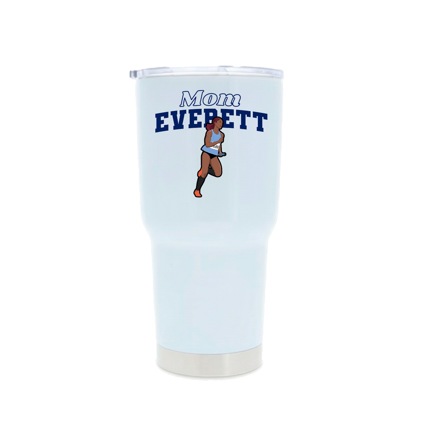 30oz Stainless Steel Tumbler — Mothers Day Block in White