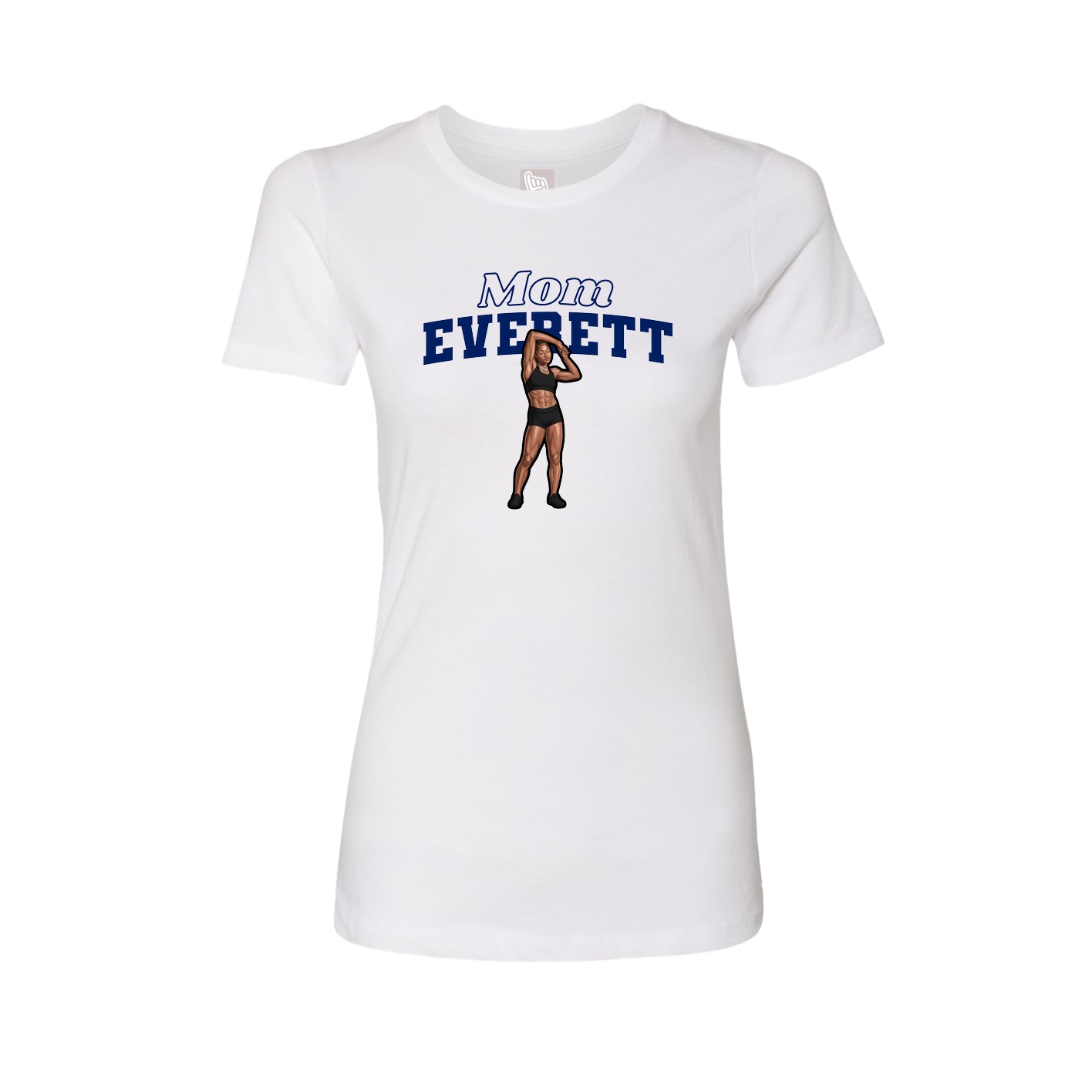 Womens Tee — Mothers Day Block in White