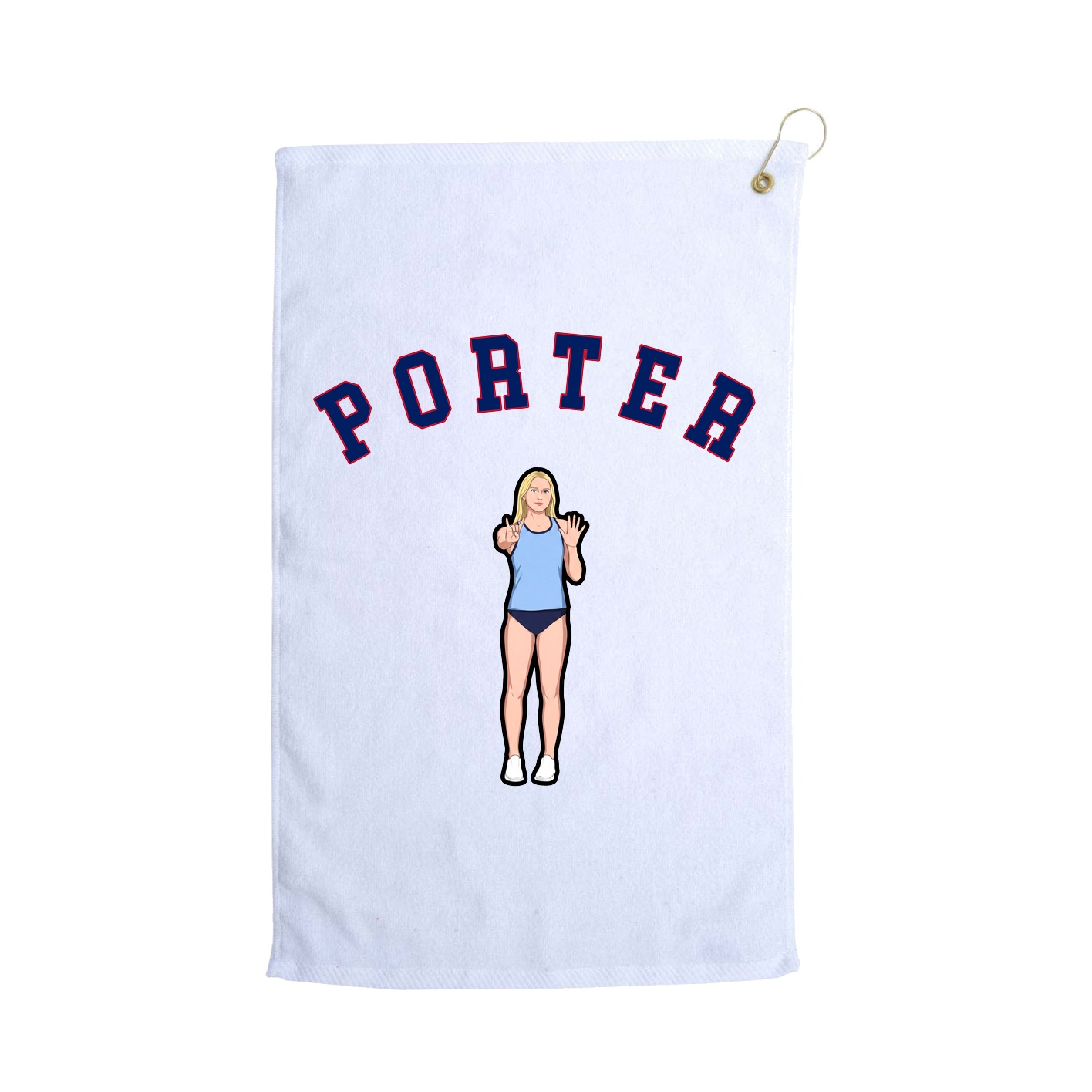 Golf Towel — Shirsey Arch in White