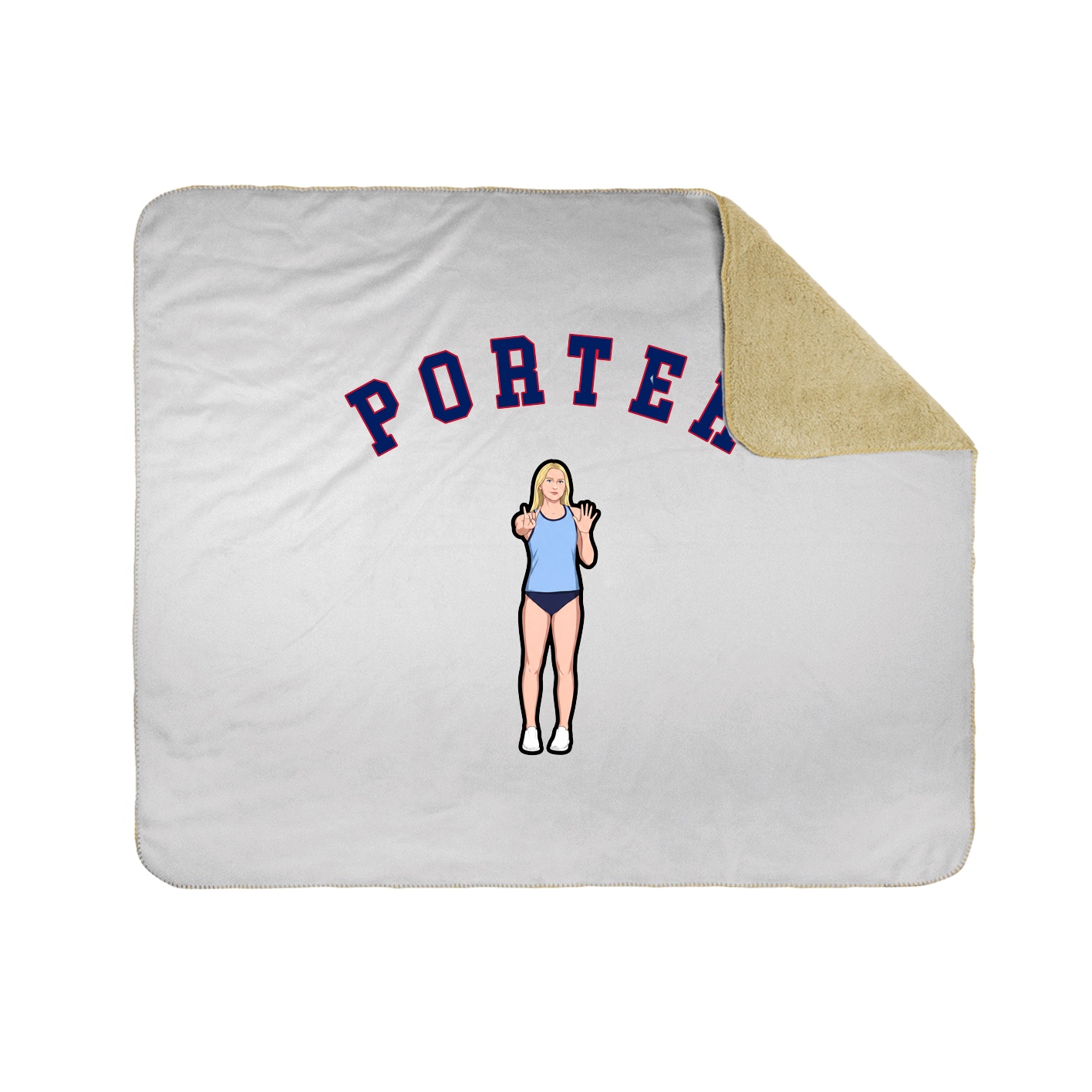 Throw Blanket — Shirsey Arch in White