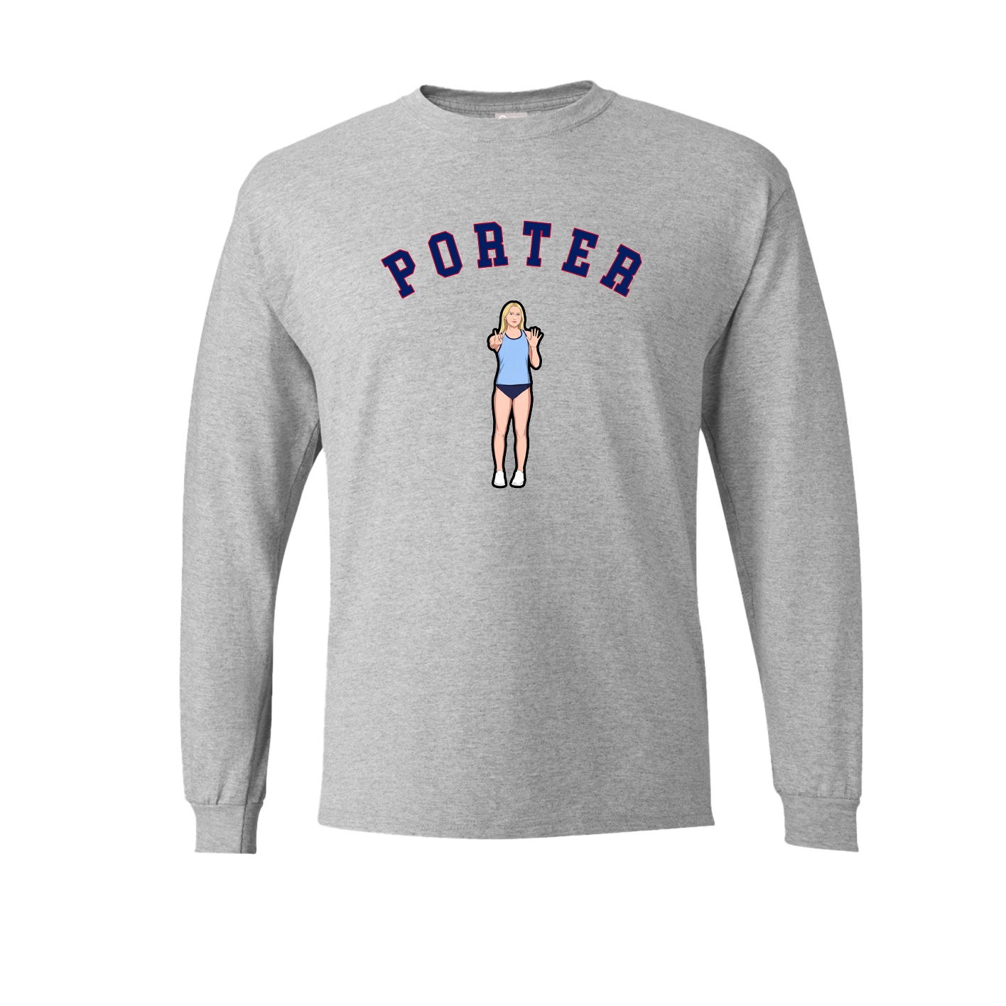 Long Sleeve Tee — Shirsey Arch in Grey
