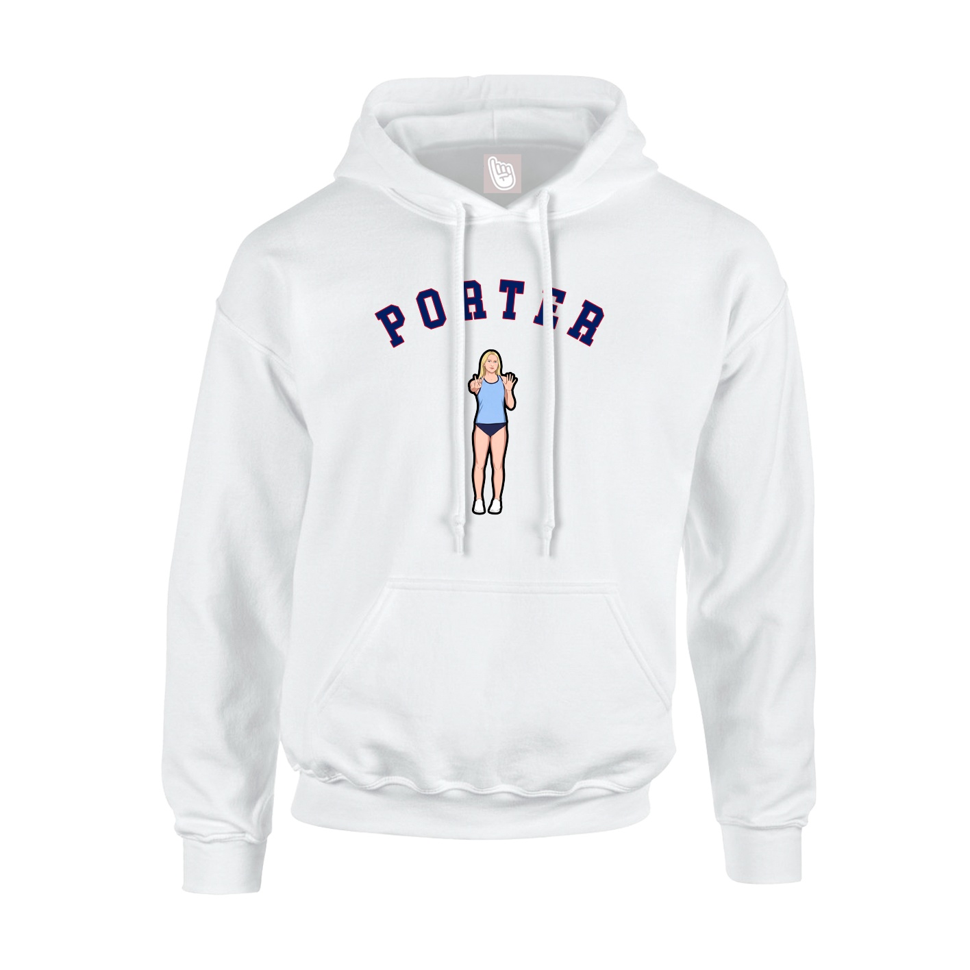 Hoodie — Shirsey Arch in White