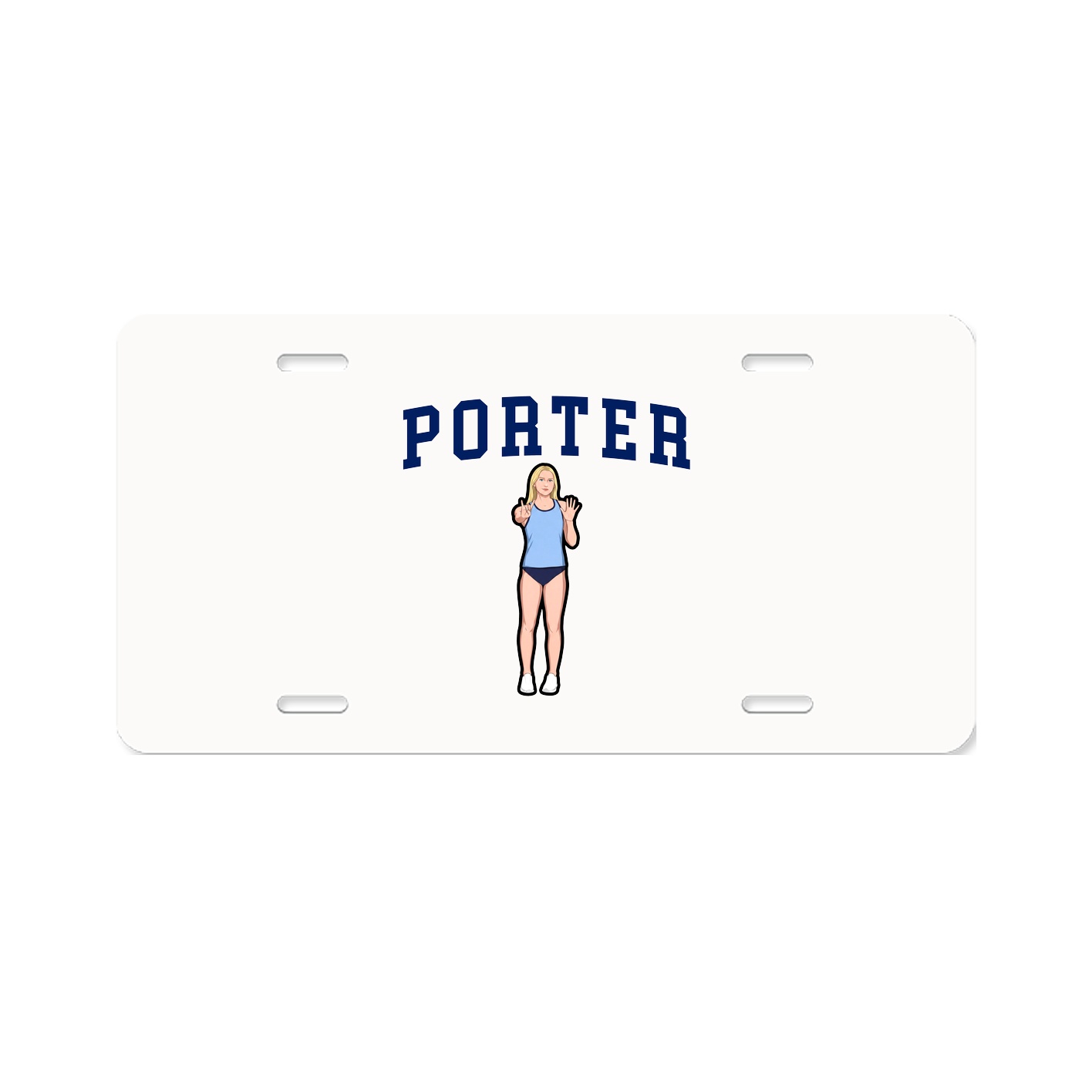 License Plate — Shirsey in Classic