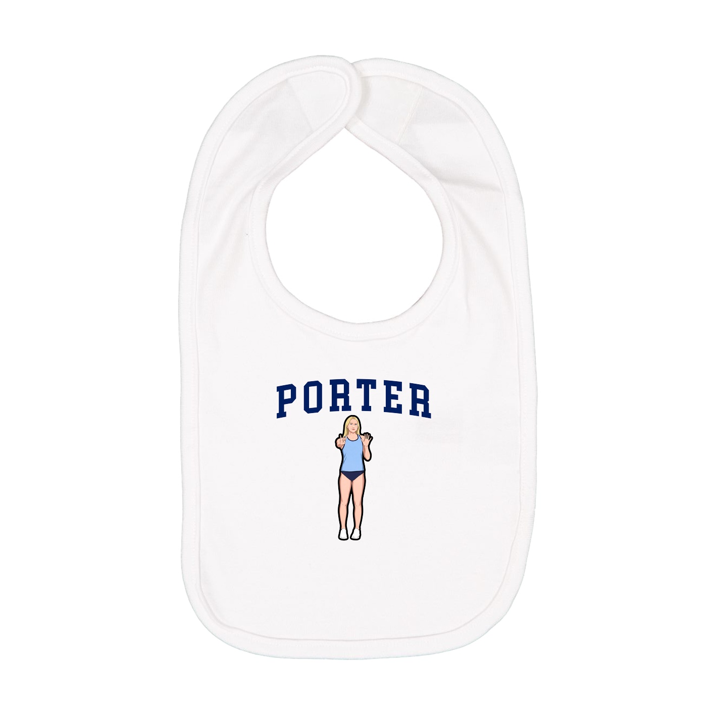 Infant Bib — Shirsey in White