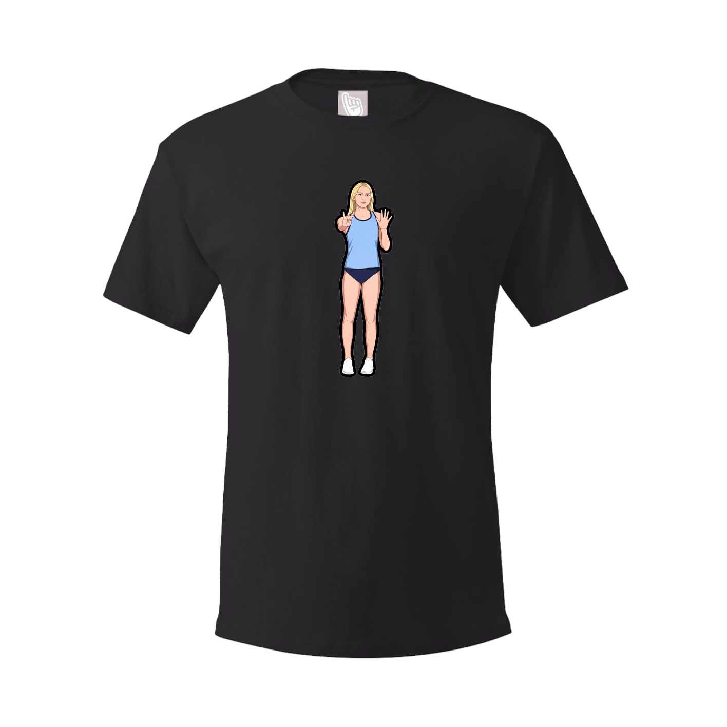 Tee — Name Vertical in Black