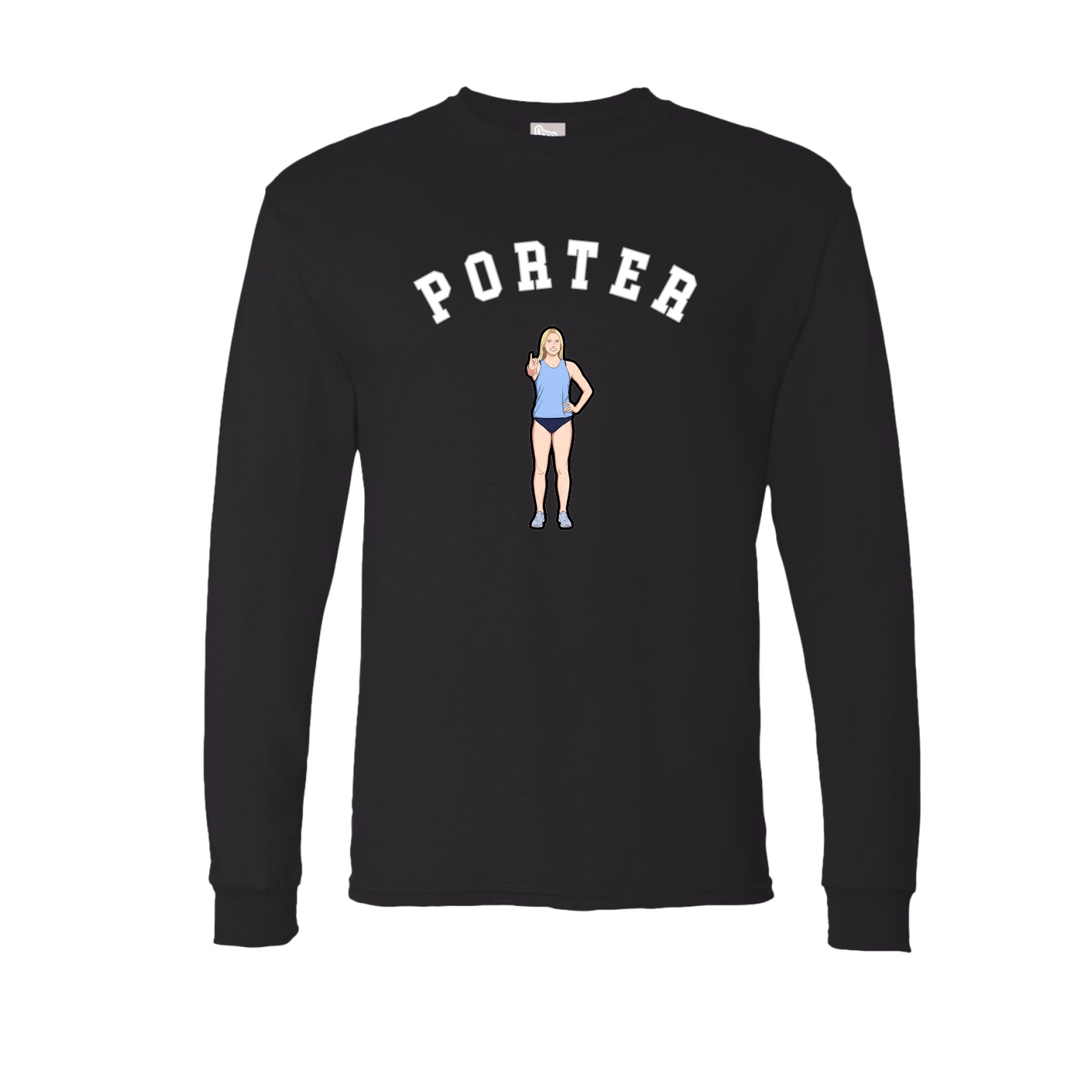 Long Sleeve Tee — Shirsey Arch in Black